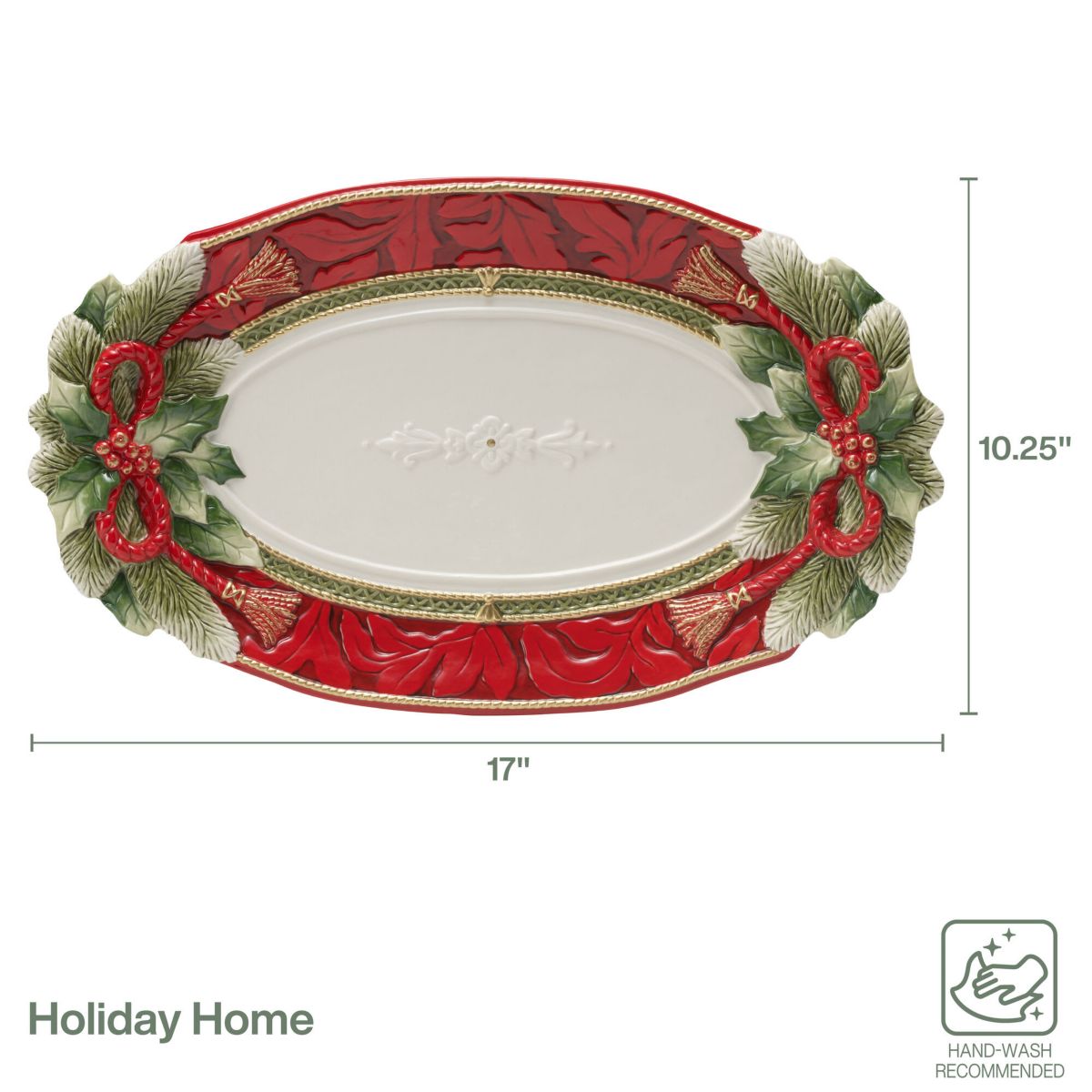 Holiday Home 17-in Large Platter