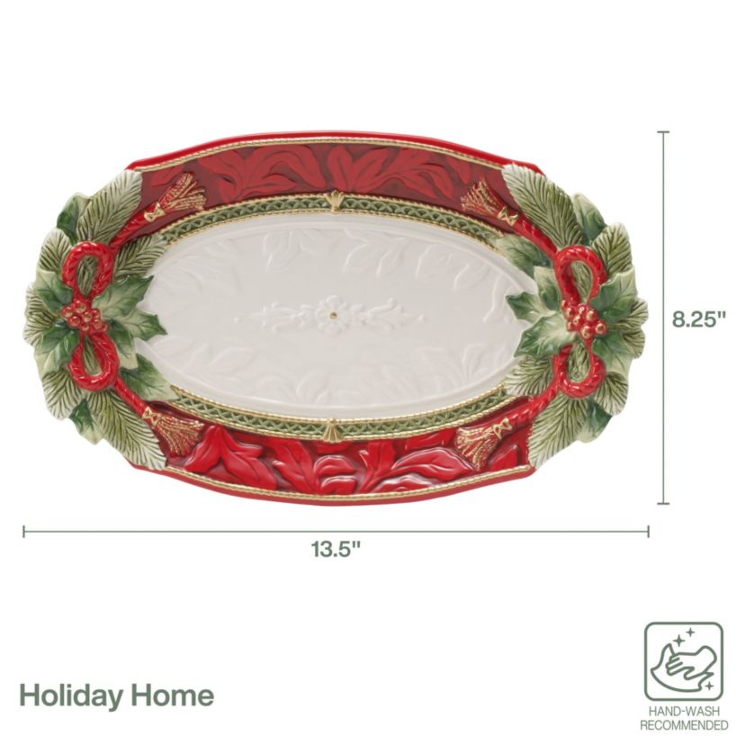 Holiday Home 13.5-in Small Platter