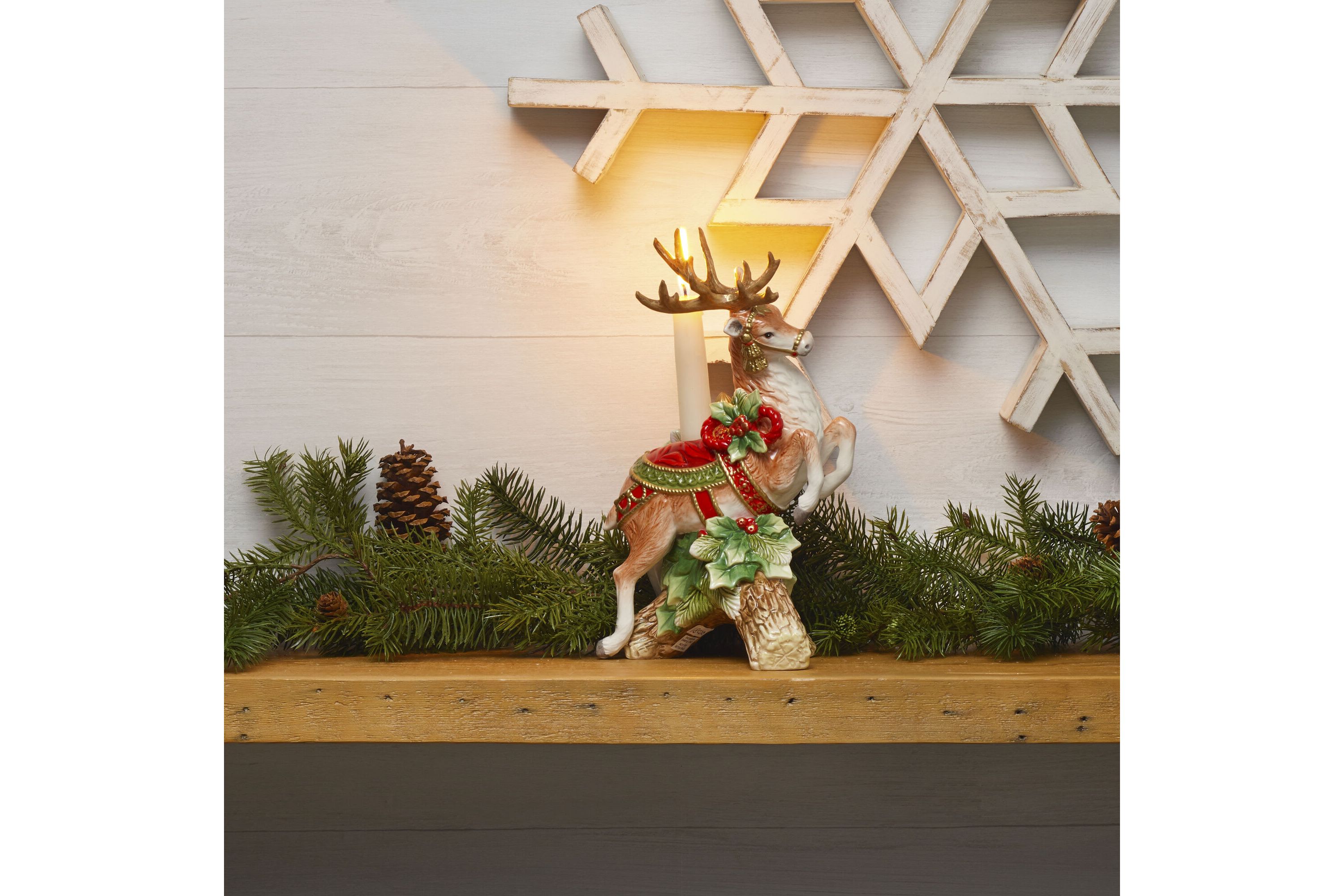 Holiday Home Leeping Deer Candleholder