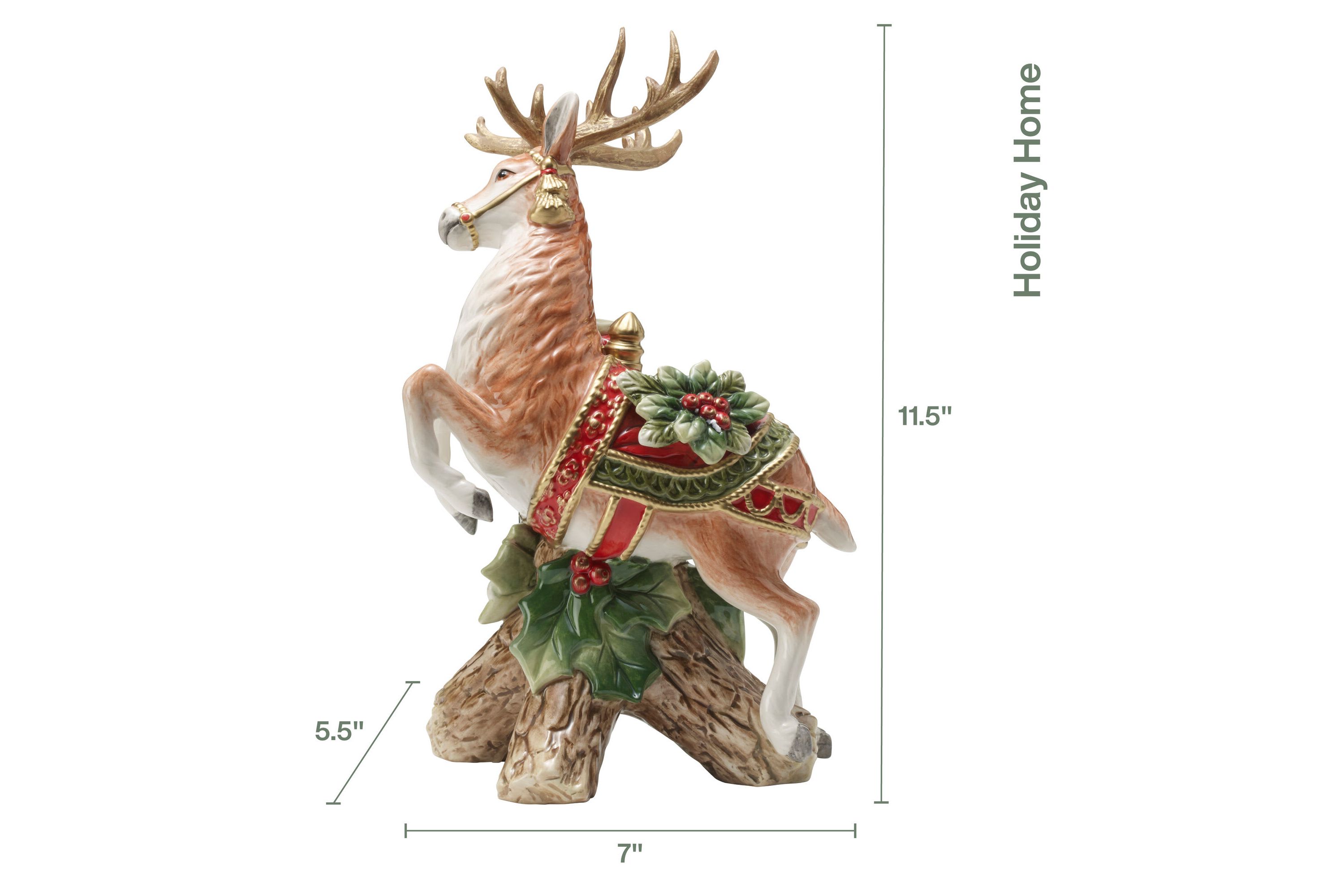Holiday Home Leeping Deer Candleholder