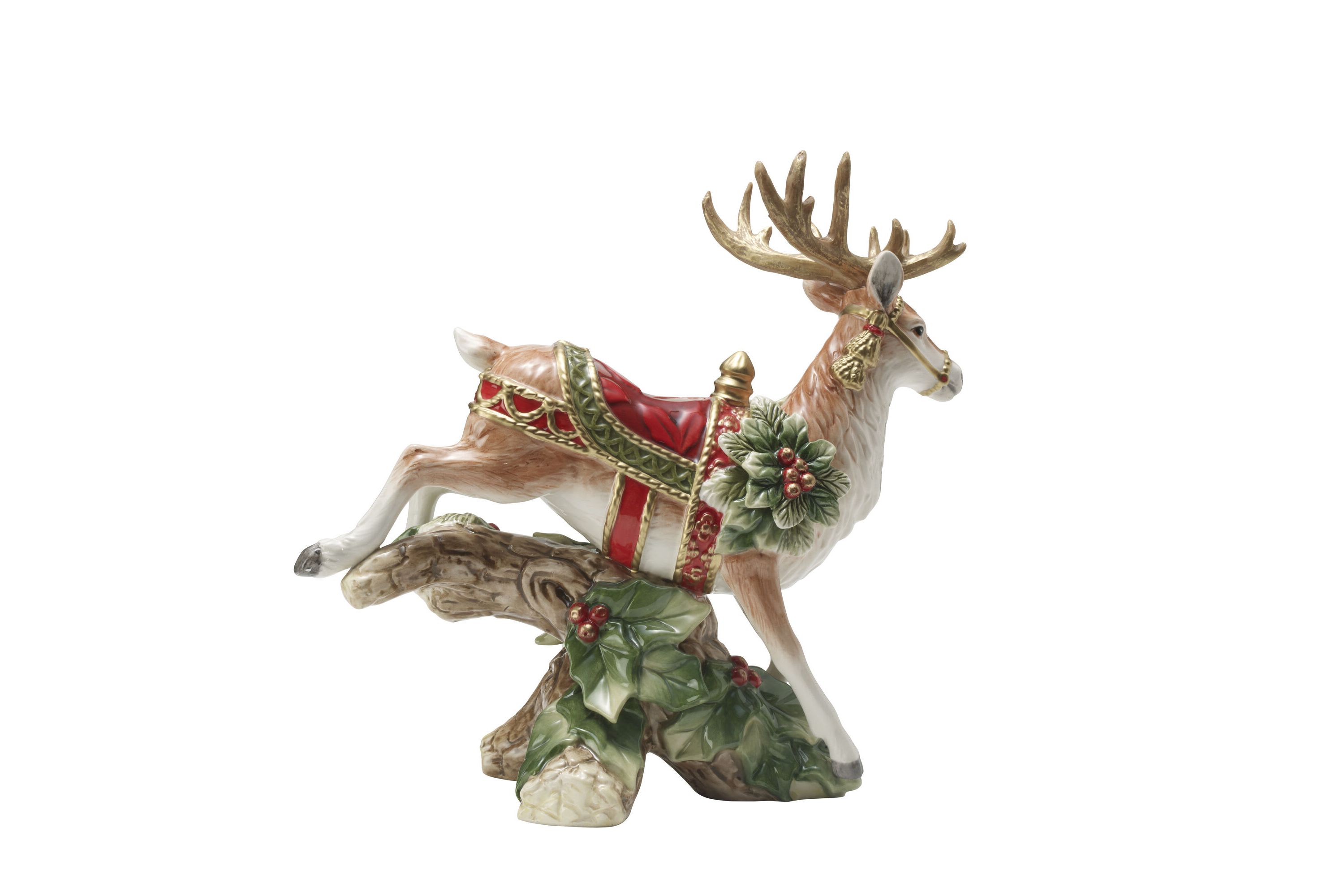 Holiday Home Landing Deer Candleholder