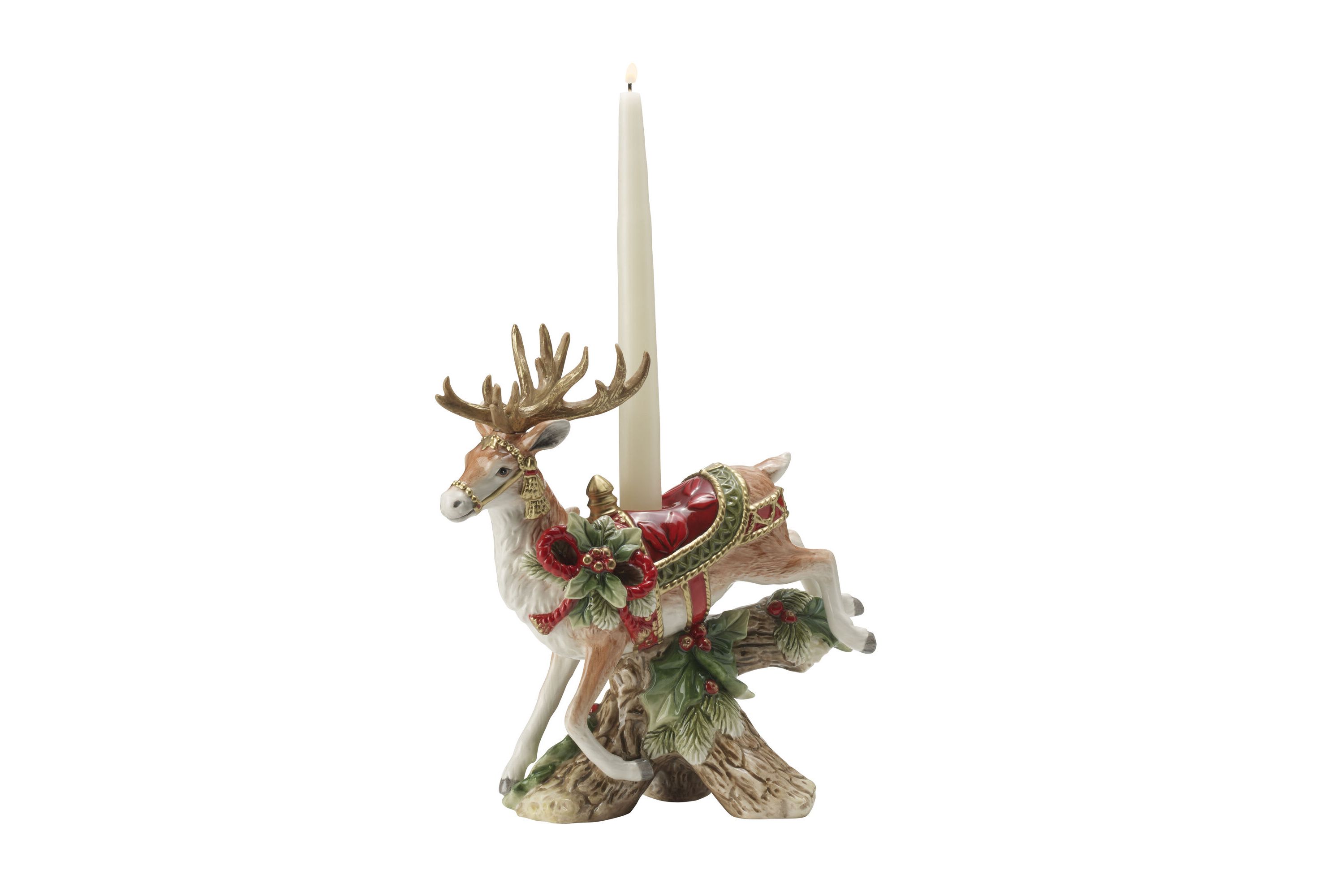 Holiday Home Landing Deer Candleholder