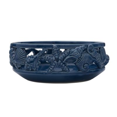 Coastal Home 11.5-in Medium Serving Bowl, Blue