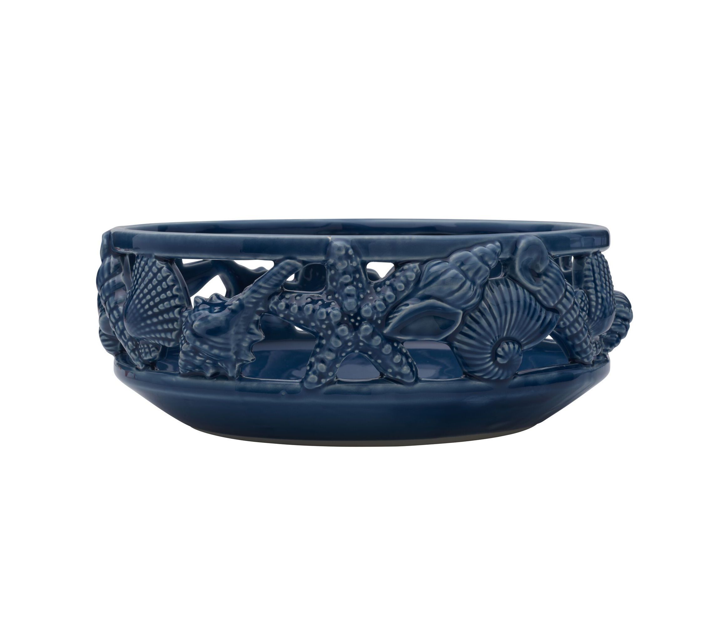 Coastal Home 11.5-in Medium Serving Bowl, Blue