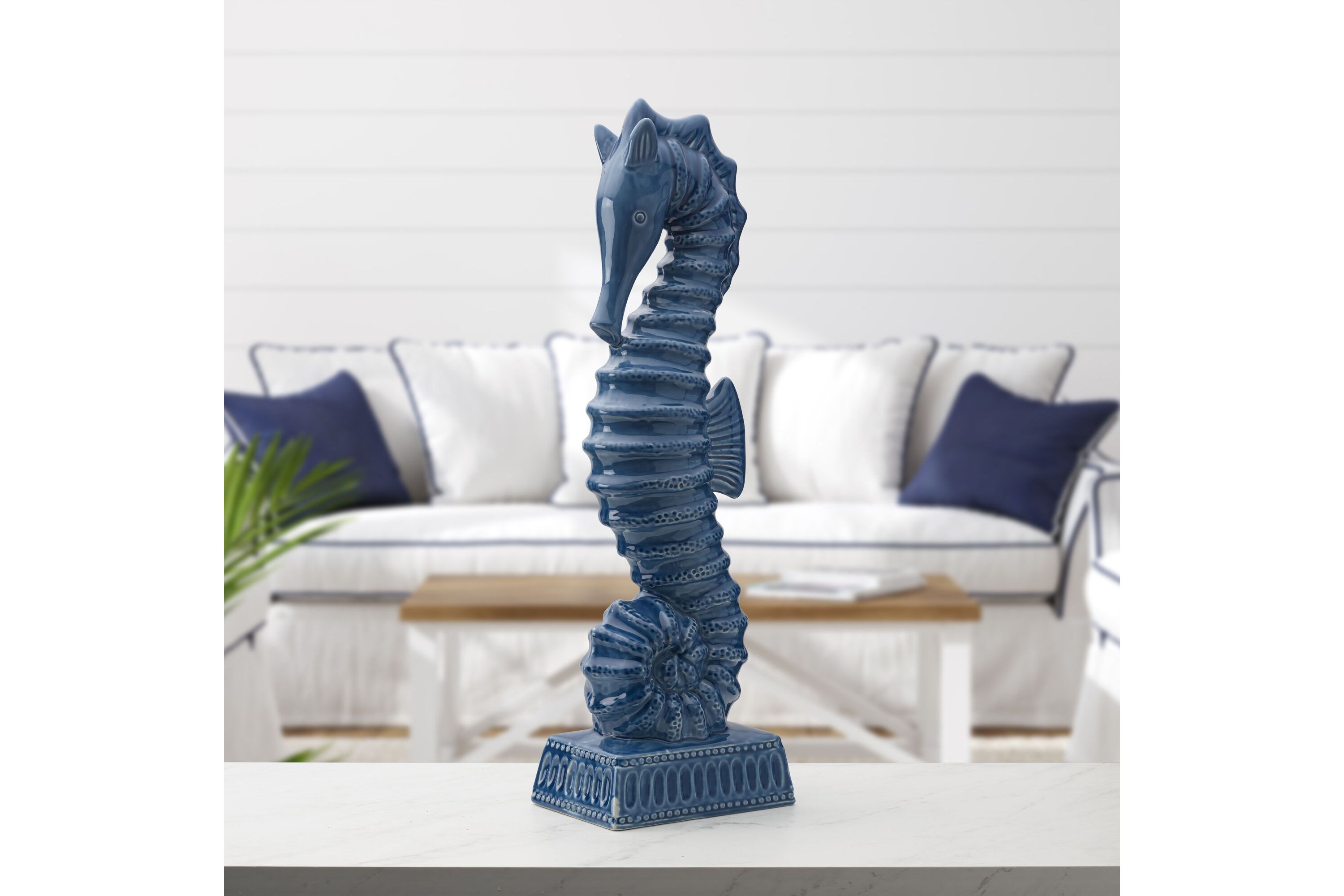 Coastal Home Large Seahorse Figurine