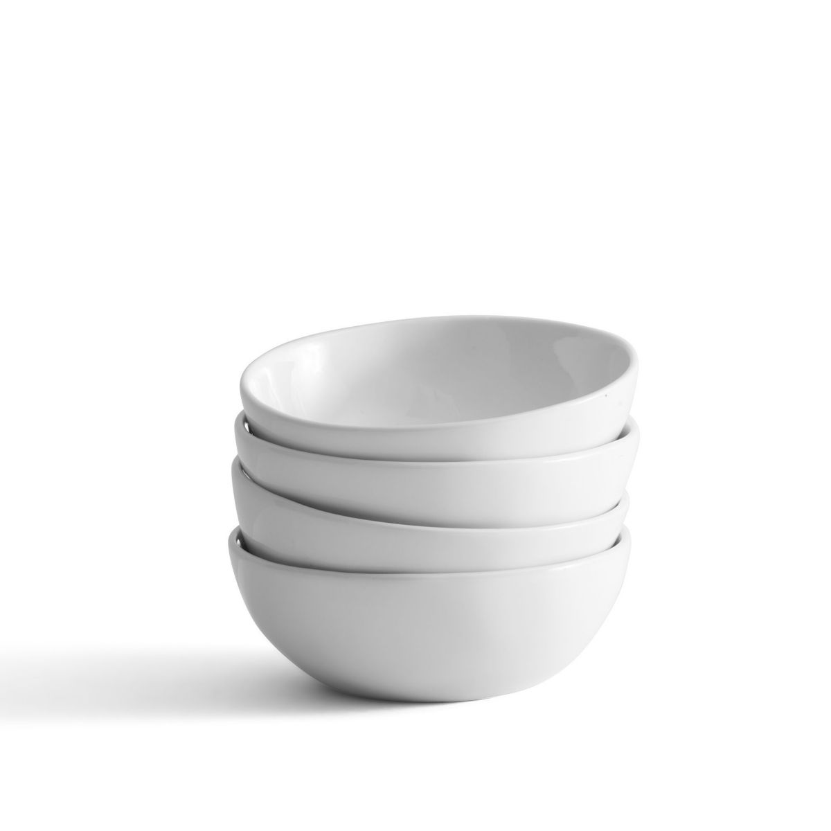 Everyday White by  Organic 21 Ounce Soup Cereal Bowls, Set of 4