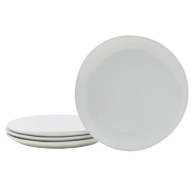 Fitz And Floyd Everyday White By Organic 8.75 Inch Salad Plates, Set Of 4
