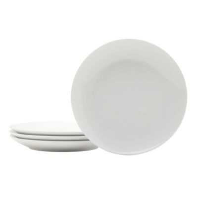Fitz And Floyd Everyday White By Coupe 7.75 Inch Salad Plates, Set Of 4