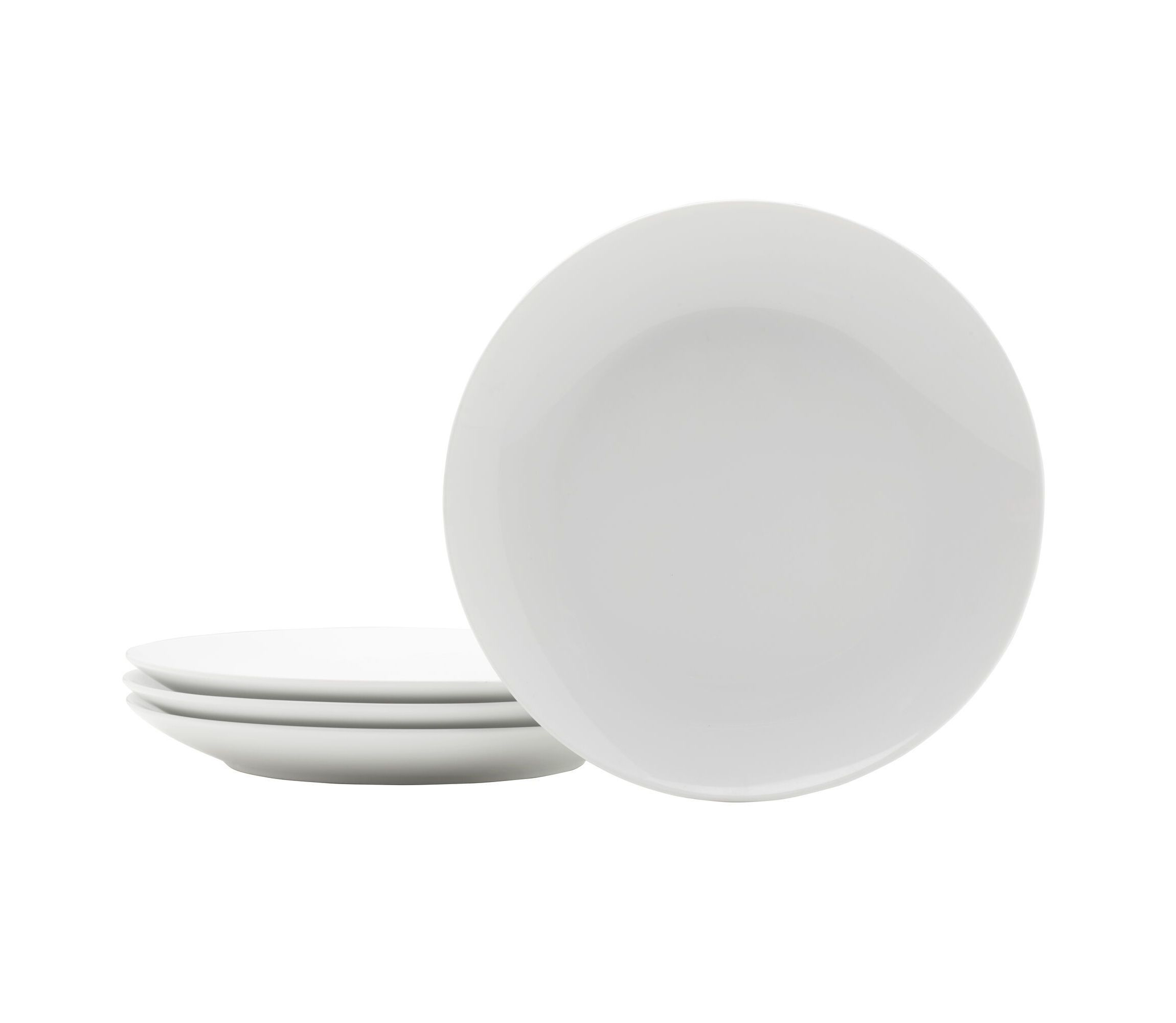 Everyday White by  Coupe 7.75 Inch Salad Plates, Set of 4
