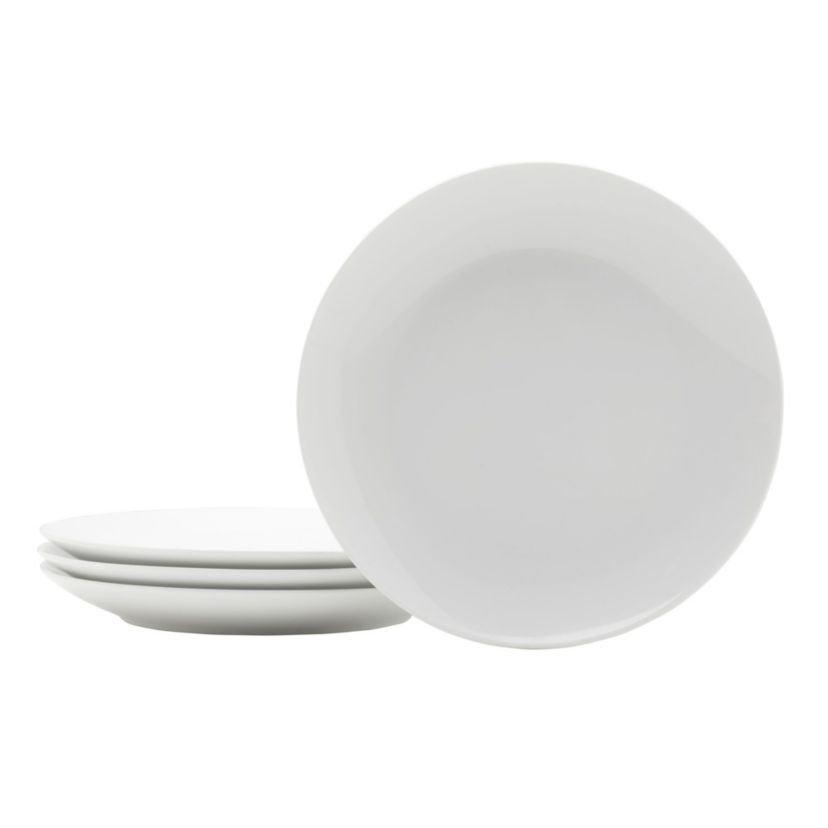 Everyday White by  Coupe 7.75 Inch Salad Plates, Set of 4