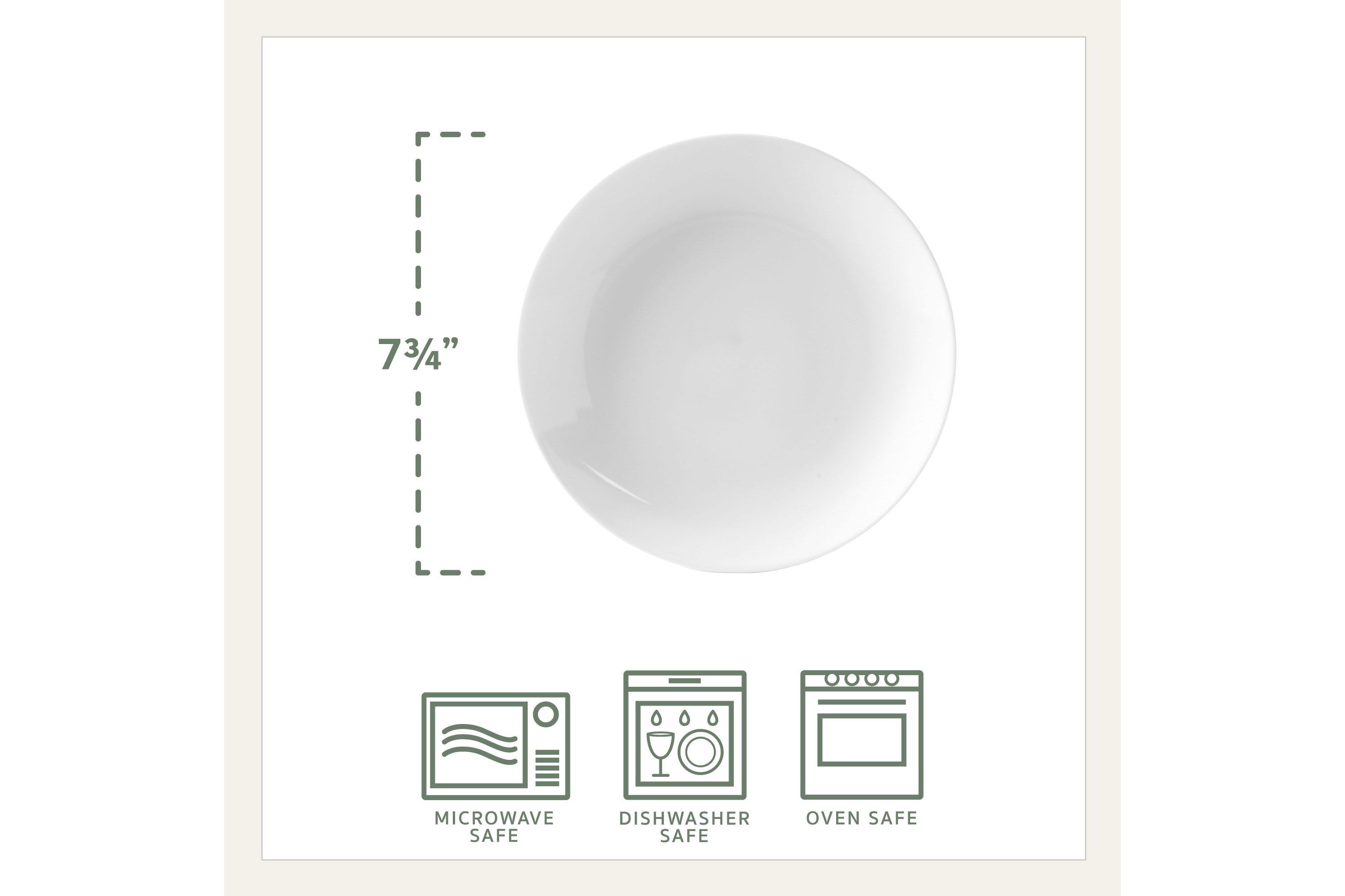 Everyday White by  Coupe 7.75 Inch Salad Plates, Set of 4
