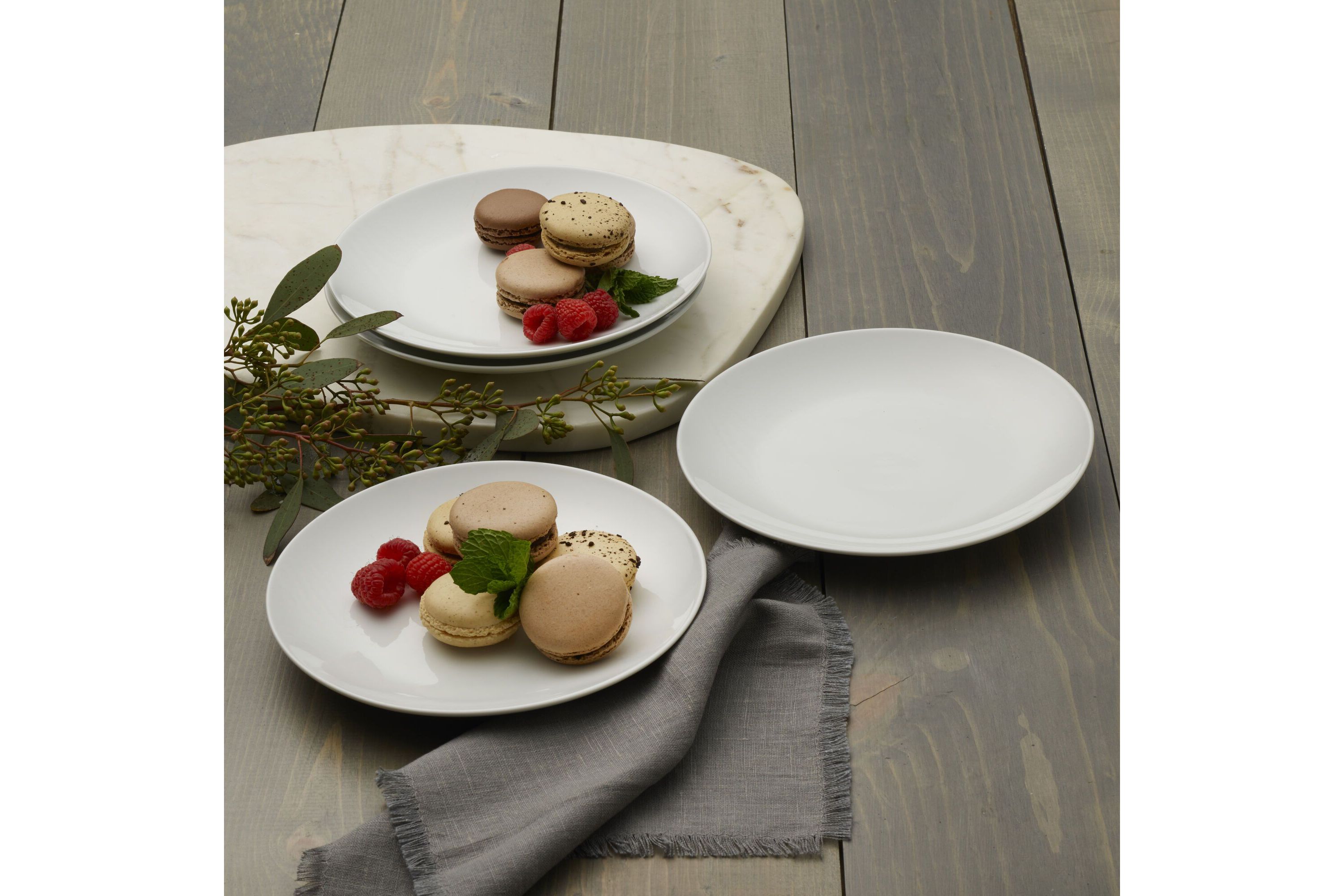 Everyday White by  Coupe 7.75 Inch Salad Plates, Set of 4