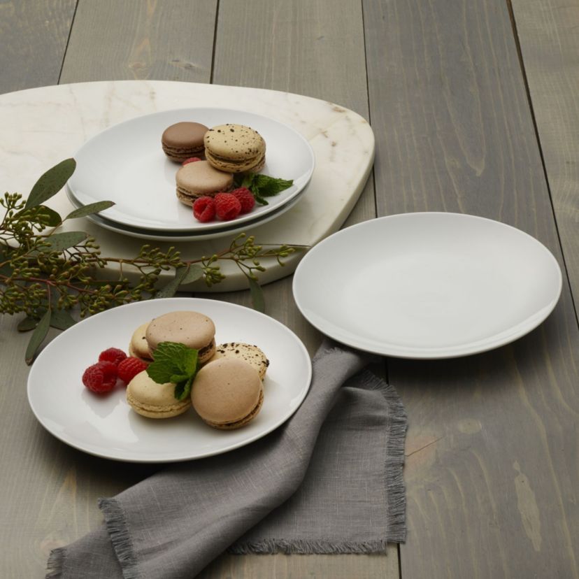 Everyday White by  Coupe 7.75 Inch Salad Plates, Set of 4