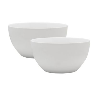 Fitz And Floyd Everyday White By Everyday Serving Bowls, Set Of 2