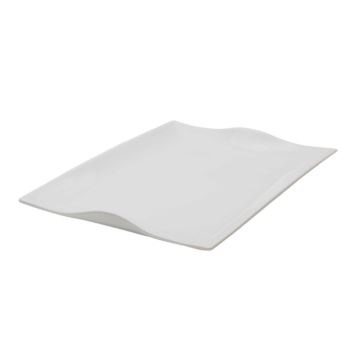 Everyday White by  Rectangular Handled Serving Platter, 18-Inch