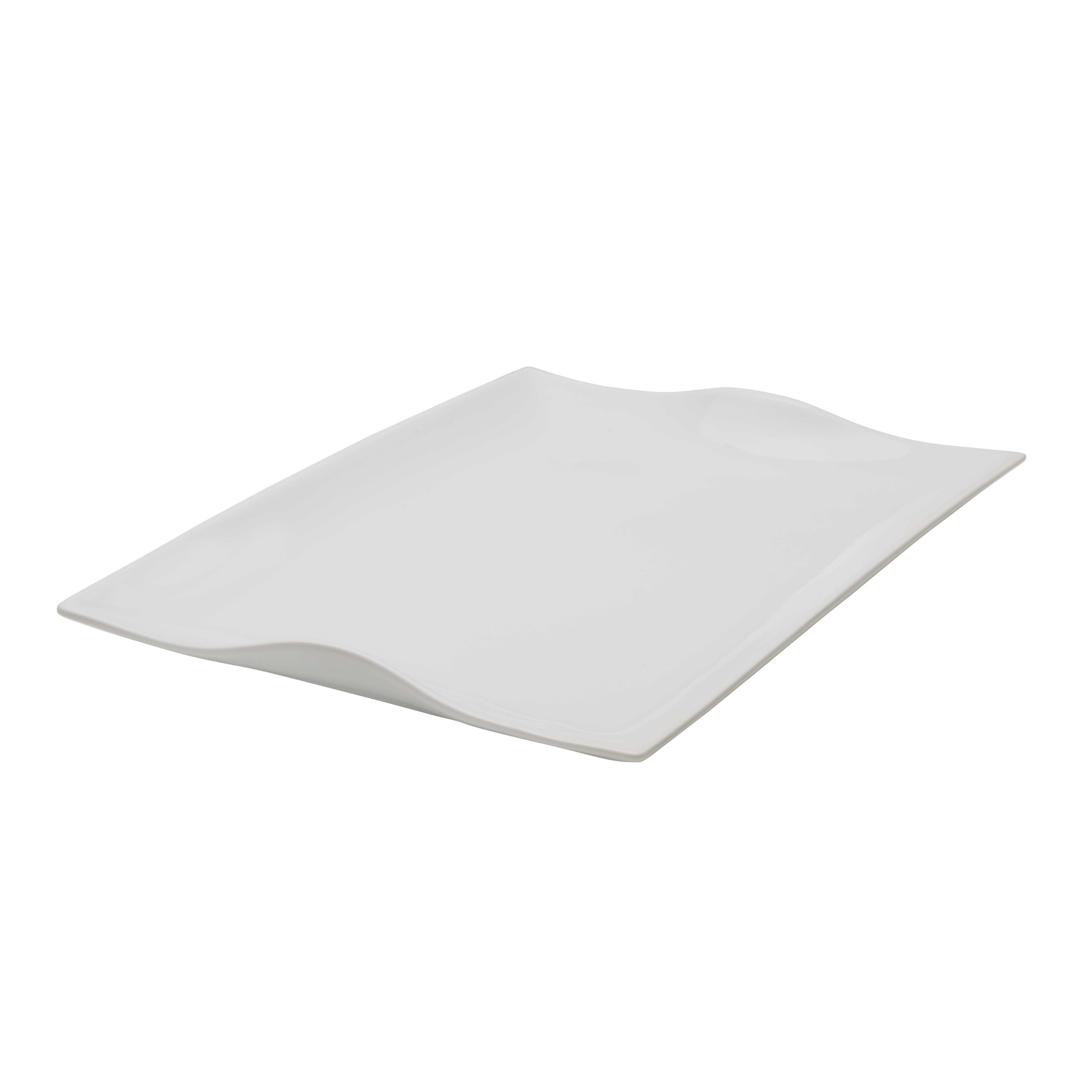 Everyday White by  Rectangular Handled Serving Platter, 18-Inch