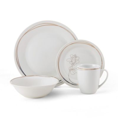 Fitz And Floyd Love Blooms 32-Piece Dinnerware Set, Service For 8, Love Blooms Pattern