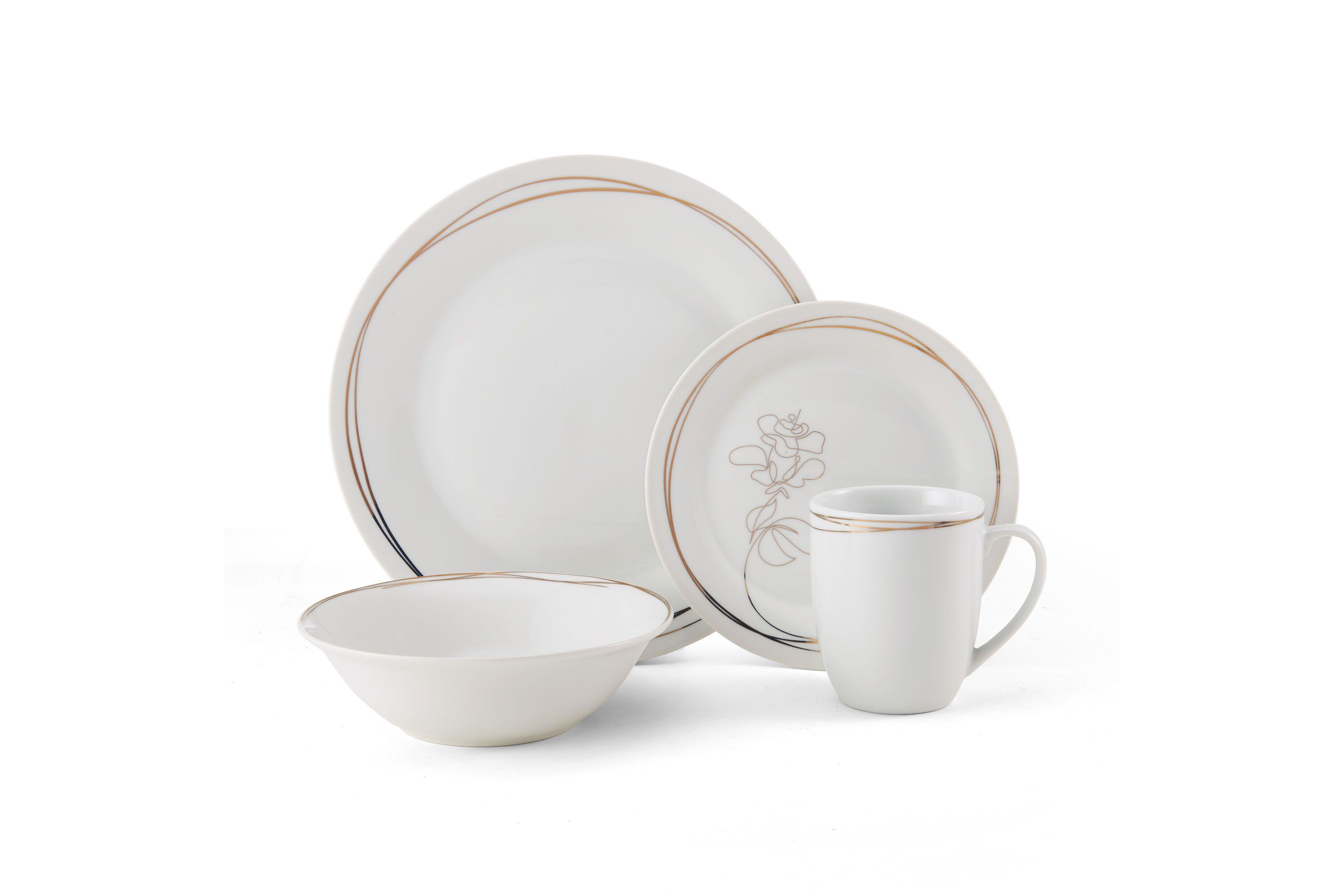 Love Blooms 32-Piece Dinnerware Set, Service for 8, Love Blooms Pattern