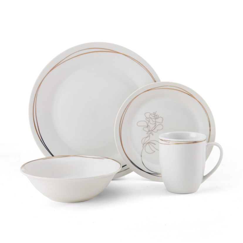 Love Blooms 32-Piece Dinnerware Set, Service for 8, Love Blooms Pattern