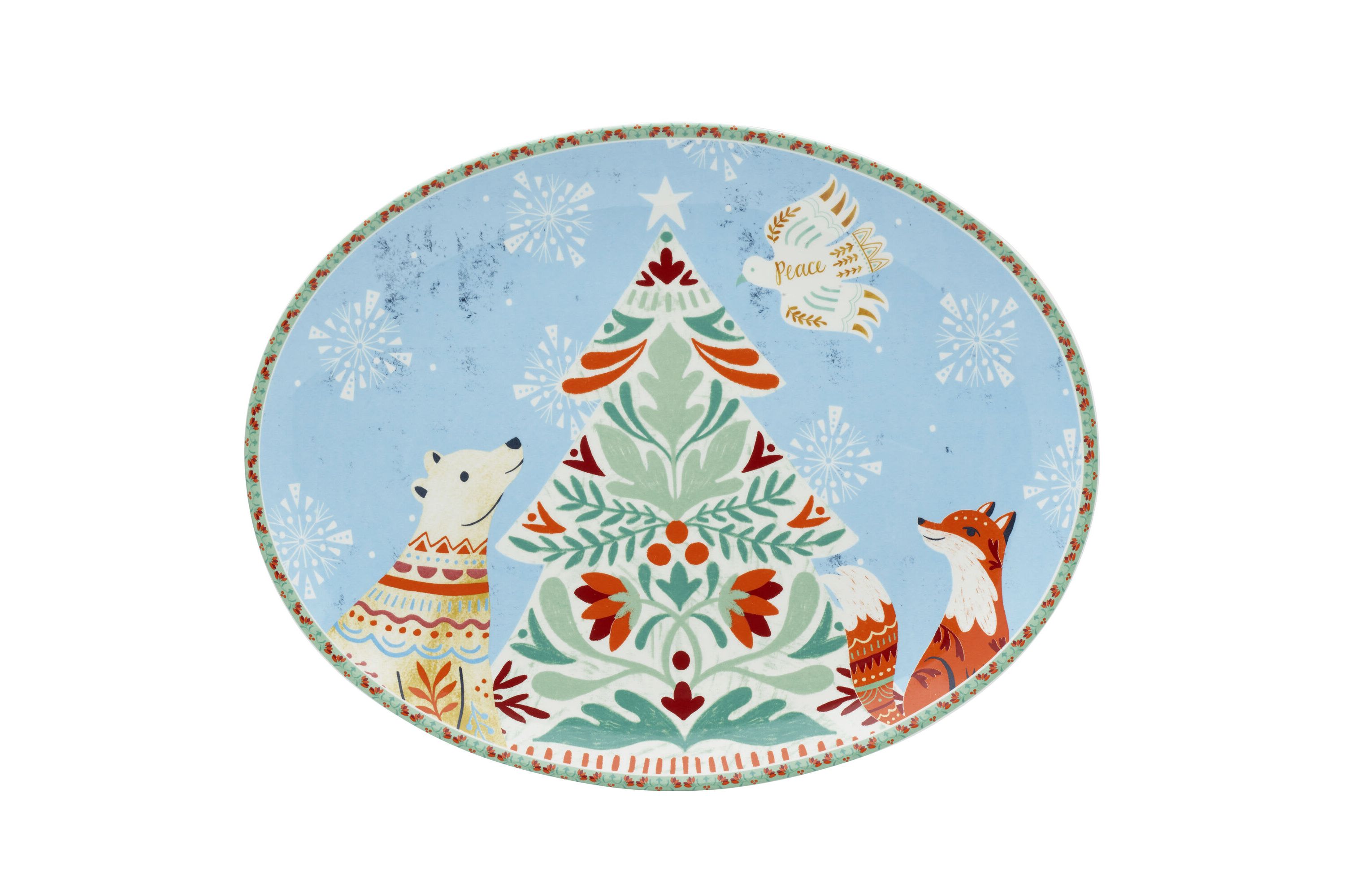Cottage Christmas Large Serve Platter