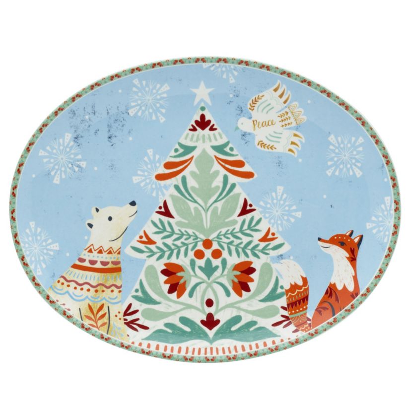 Cottage Christmas Large Serve Platter
