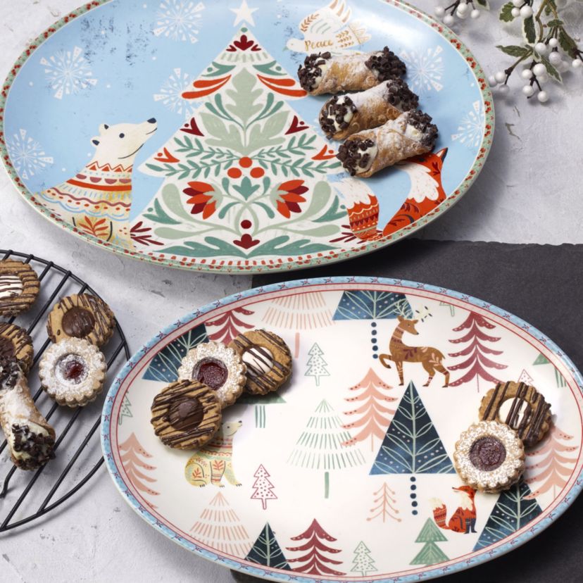 Cottage Christmas Large Serve Platter