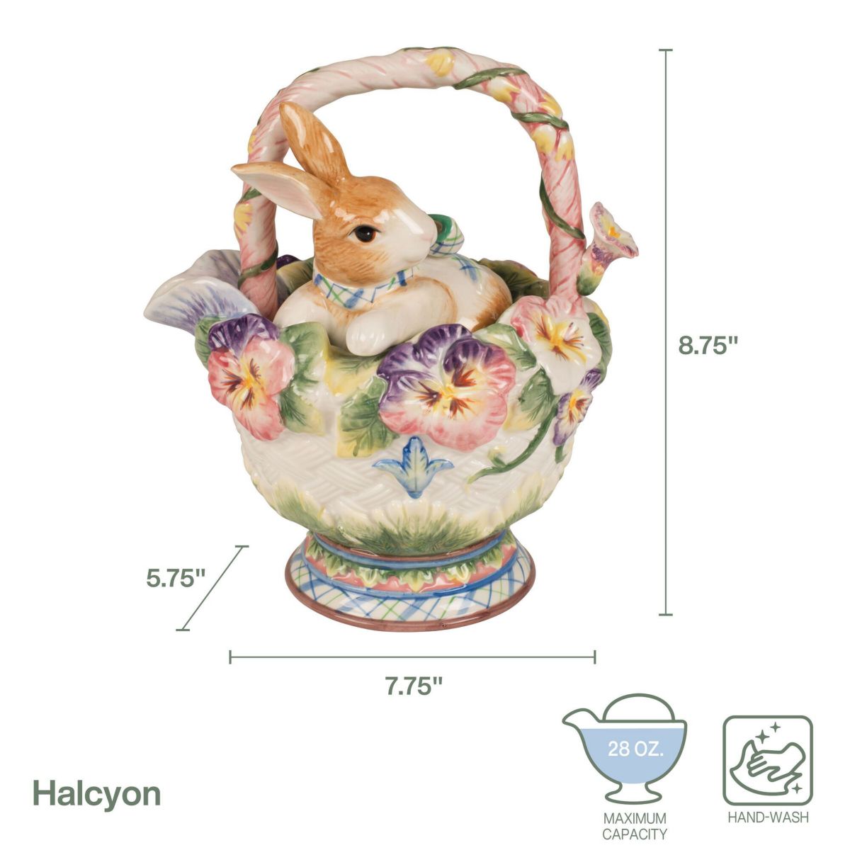 Halcyon Bunny Teapot