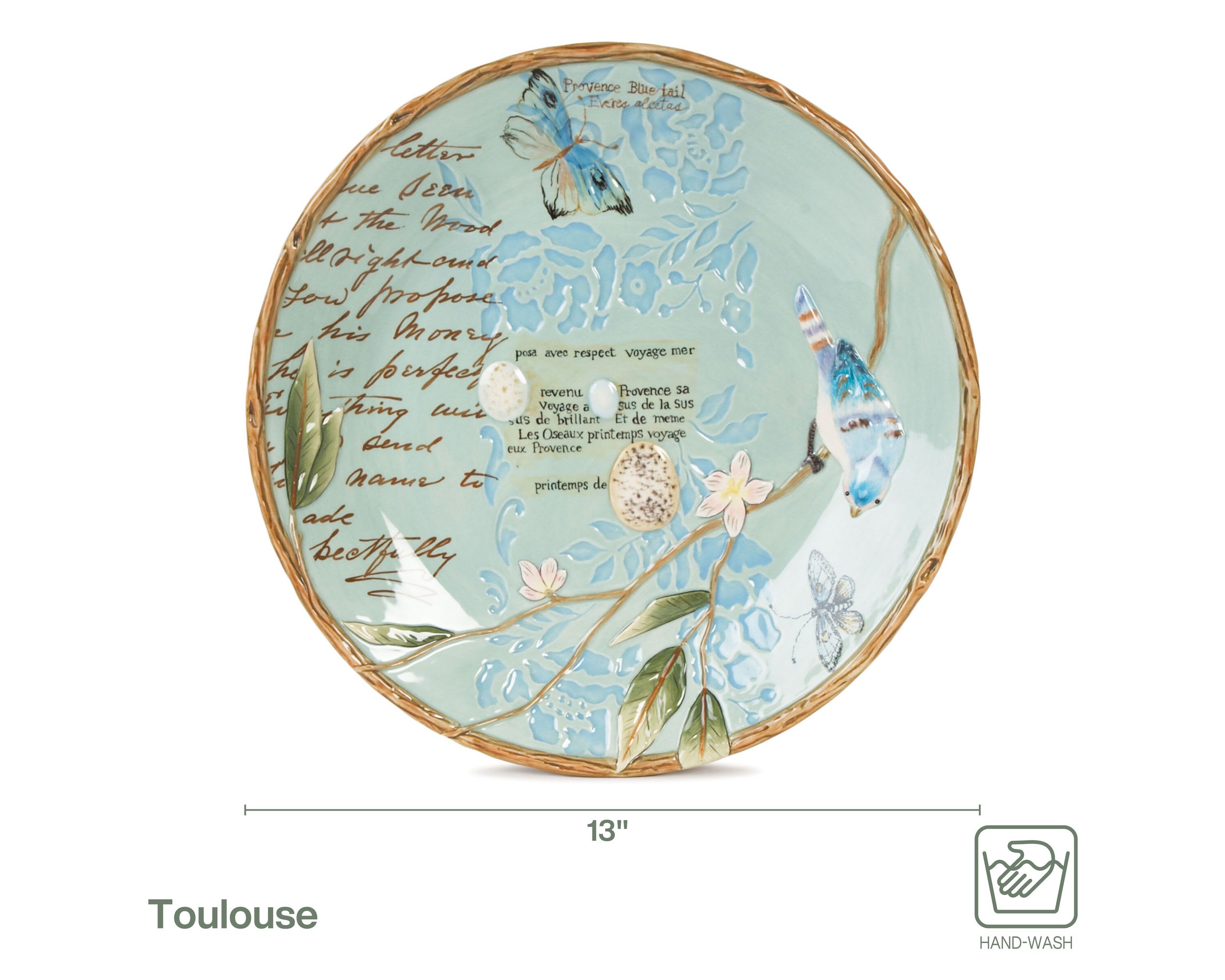 Toulouse Round Platter, 13 Inch