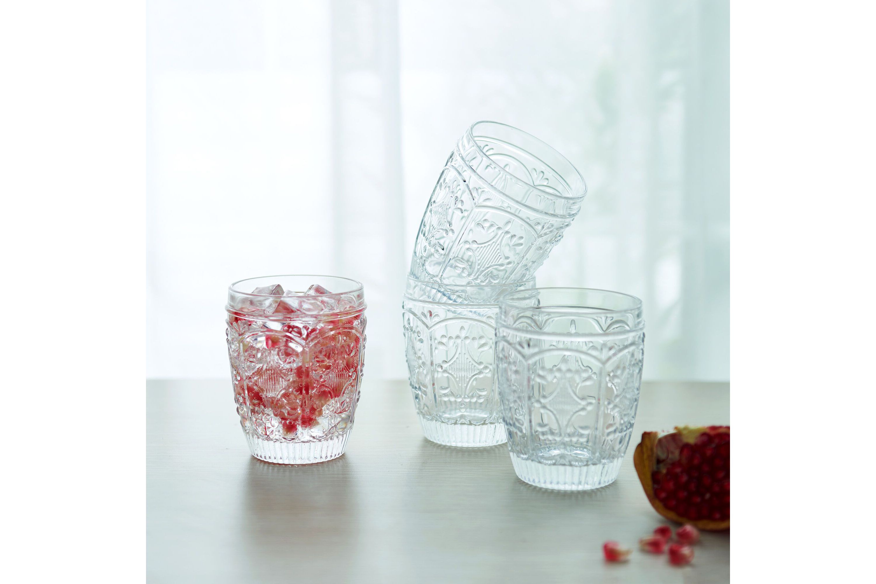 Trestle 10-ounce Rocks Double Old Fashioned, Set of 4, Clear