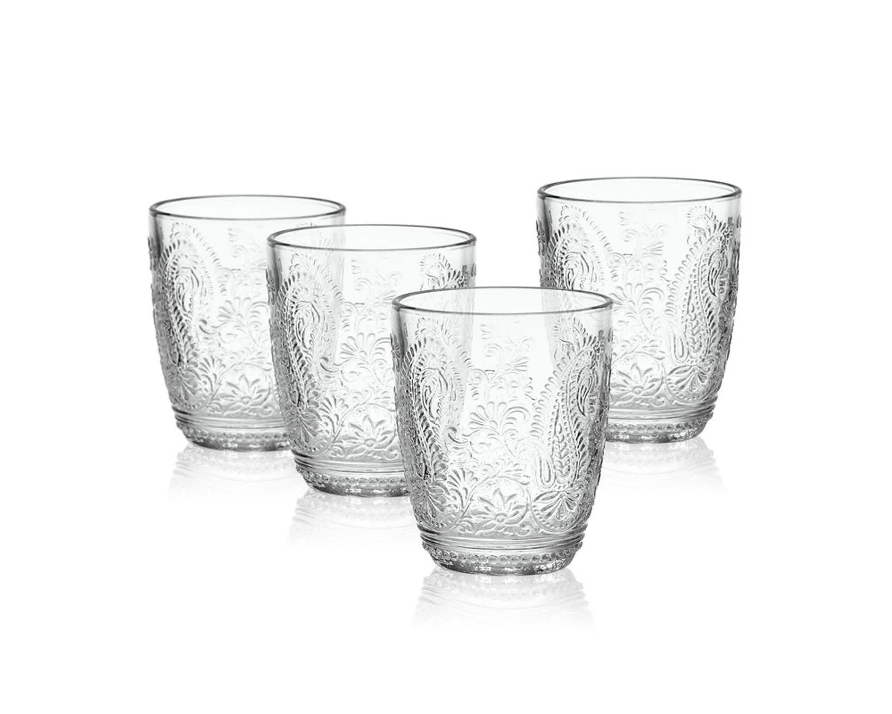 Trestle 10-ounce Rocks Double Old Fashioned, Set of 4, Clear
