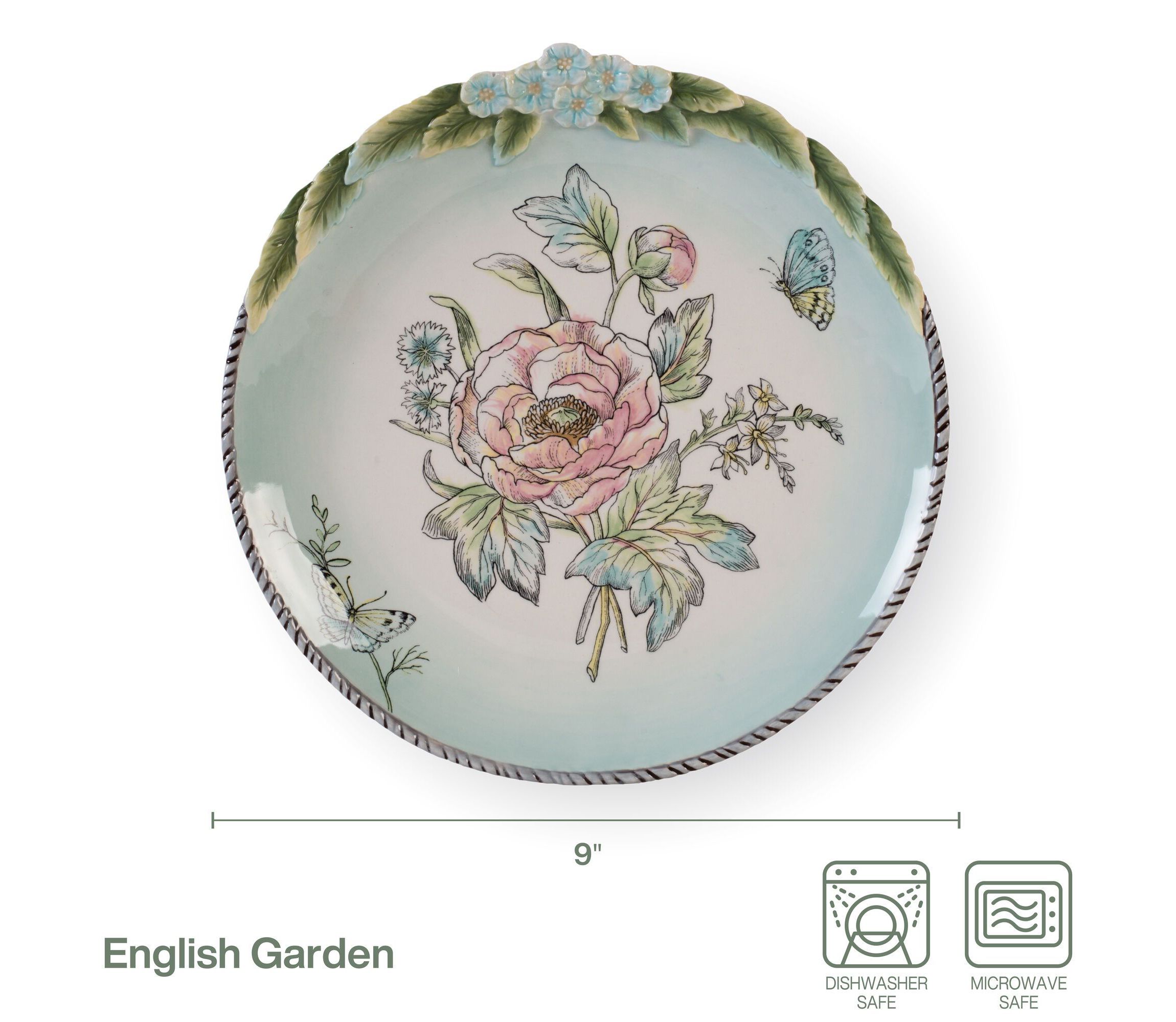English Garden Bloom Accent Plate, Set of 4