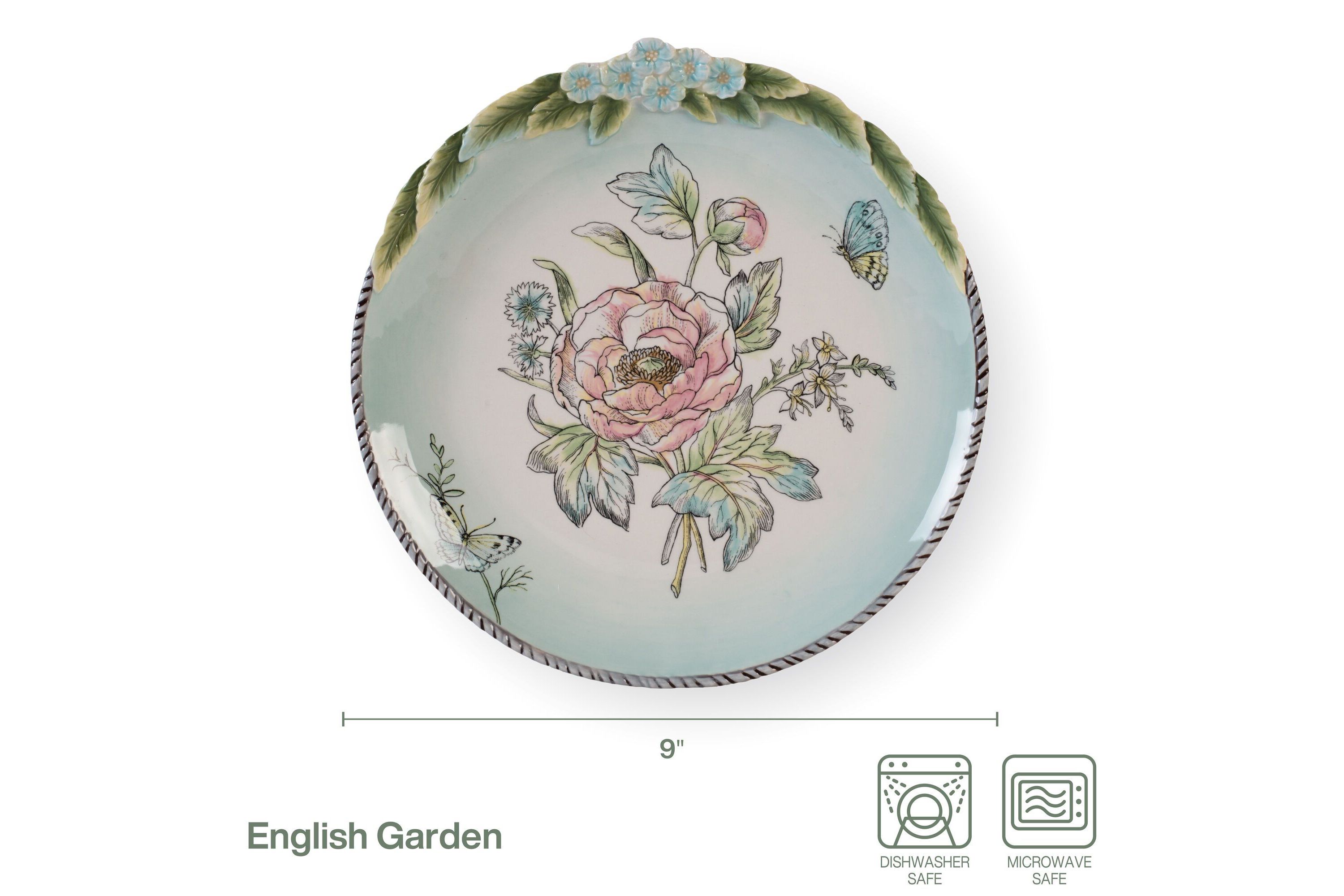 English Garden Bloom Accent Plate, Set of 4