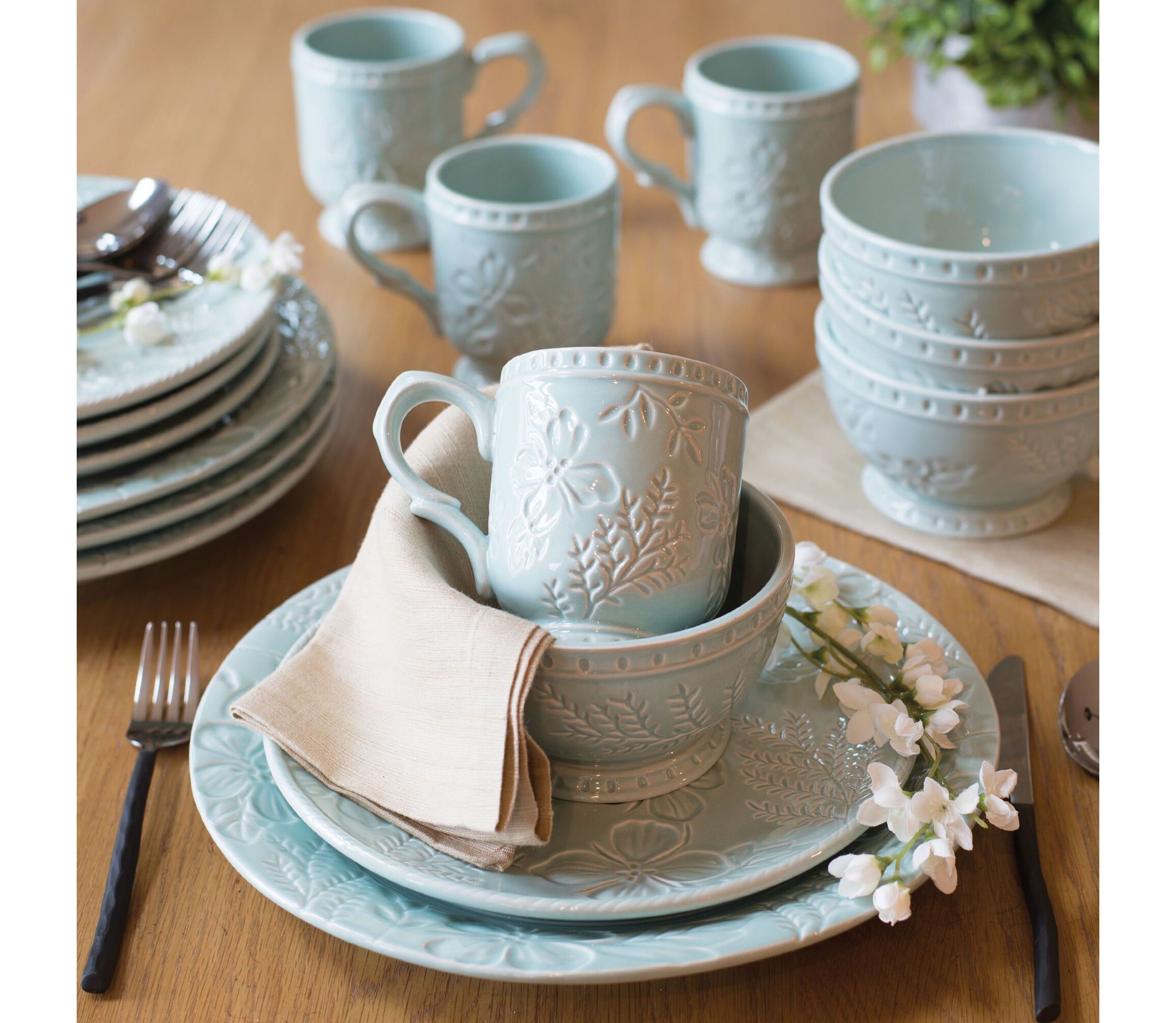 English Garden 12-oz Mugs, Set of 4