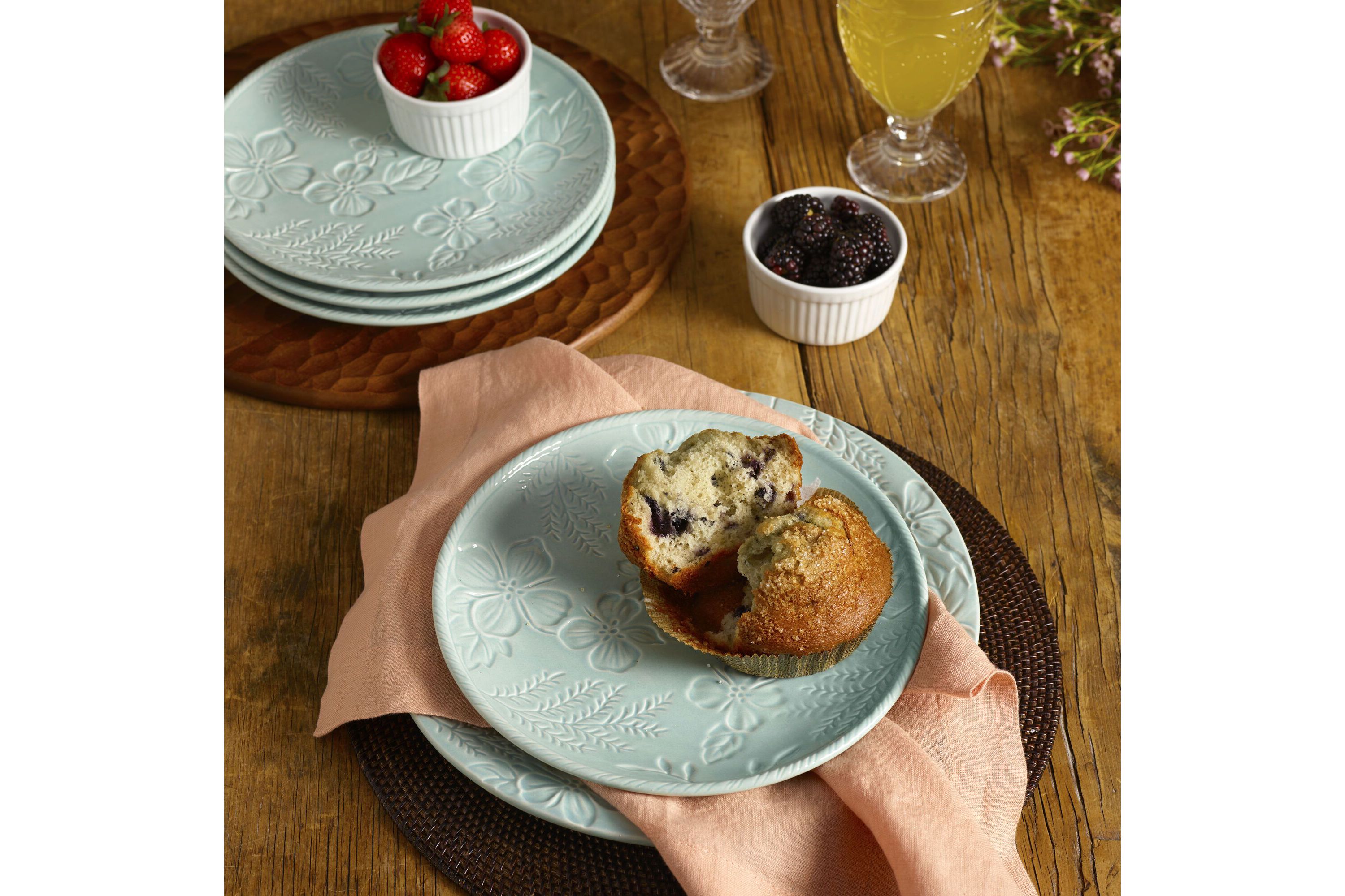 English Garden Salad Plates, Set of 4