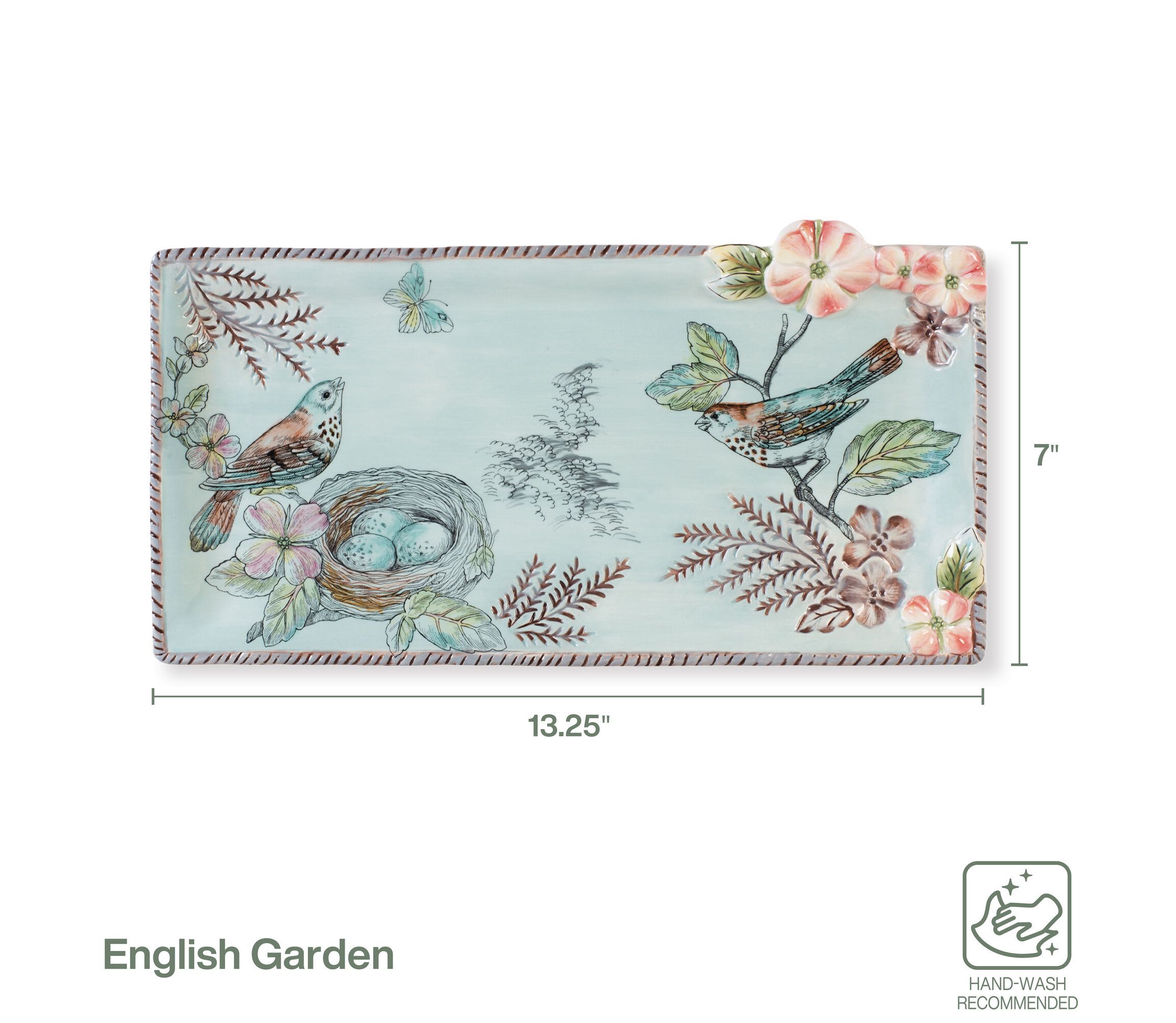 English Garden Elongated Tray