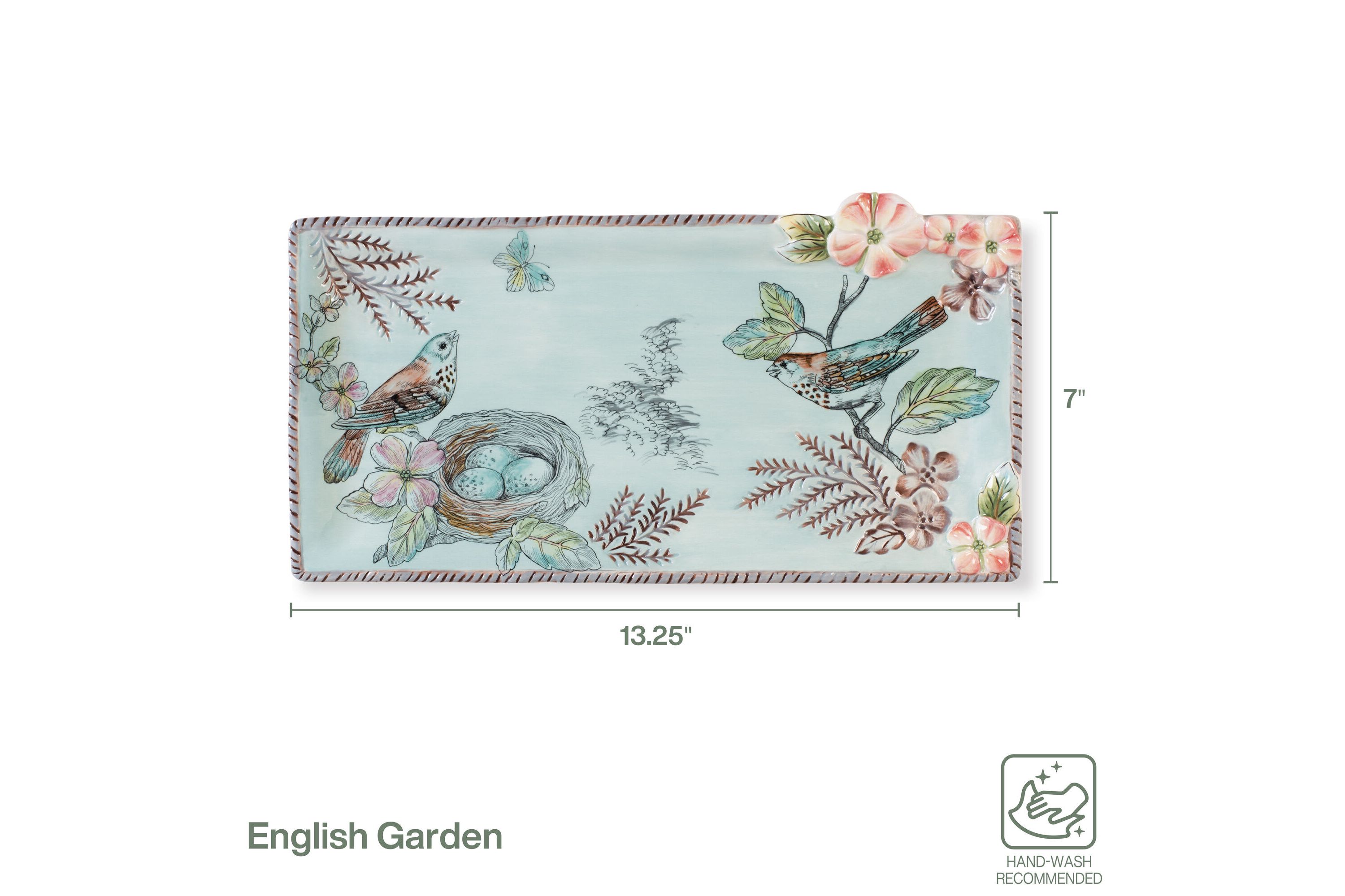 English Garden Elongated Tray