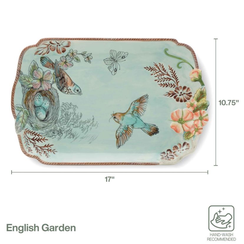 English Garden Serving Platter