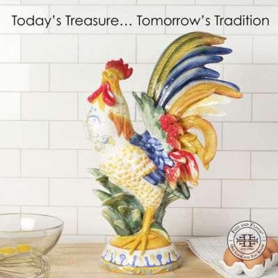 Ricamo Rooster Figurine