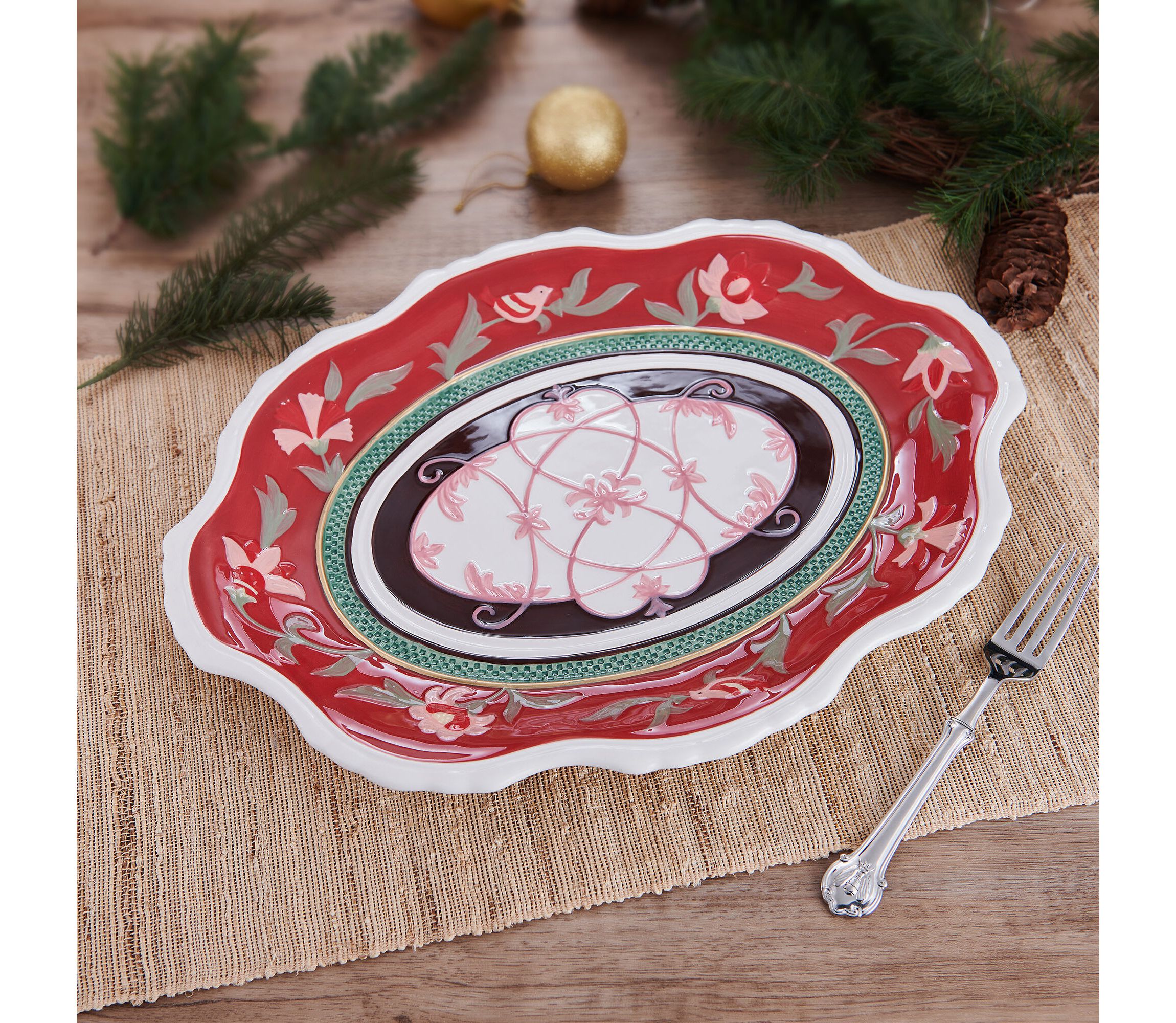 Chalet 17-in Oval Platter