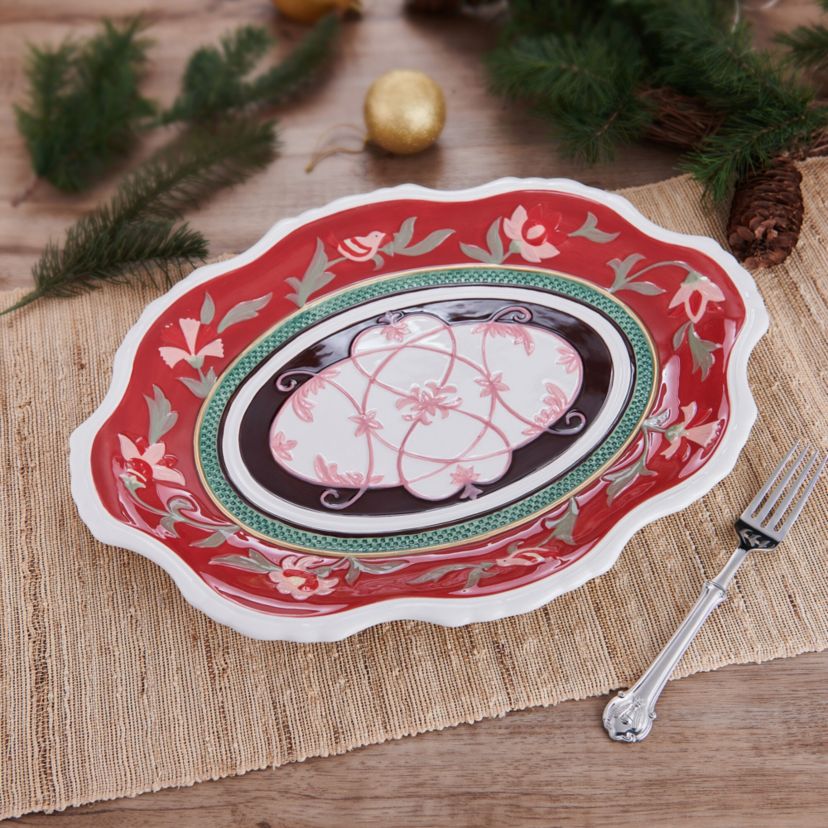 Chalet 17-in Oval Platter