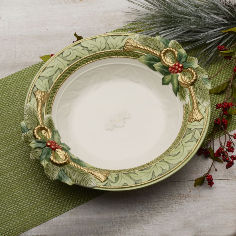Holiday Home Green Large Serve Bowl
