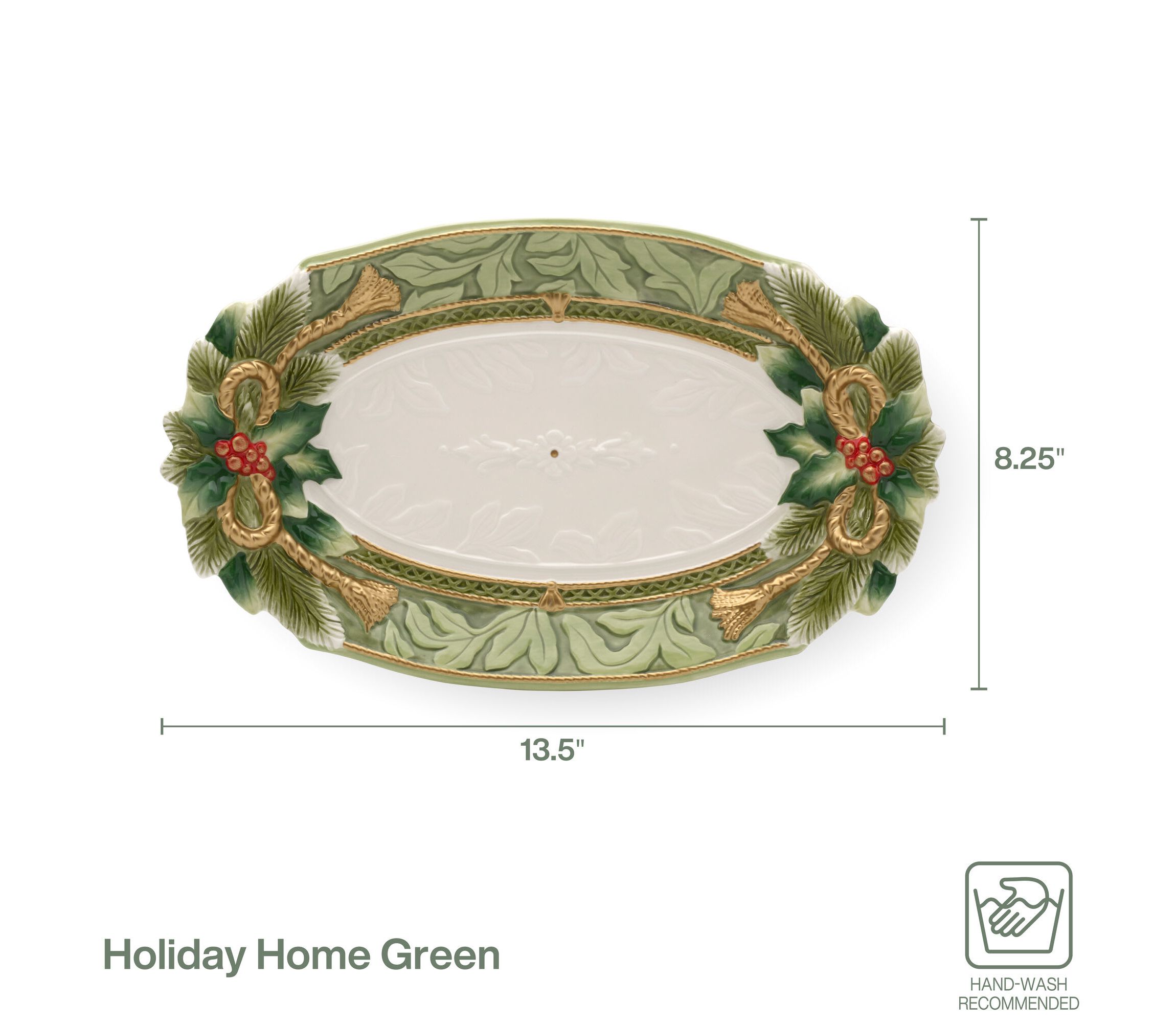 Holiday Home Green Small Platter