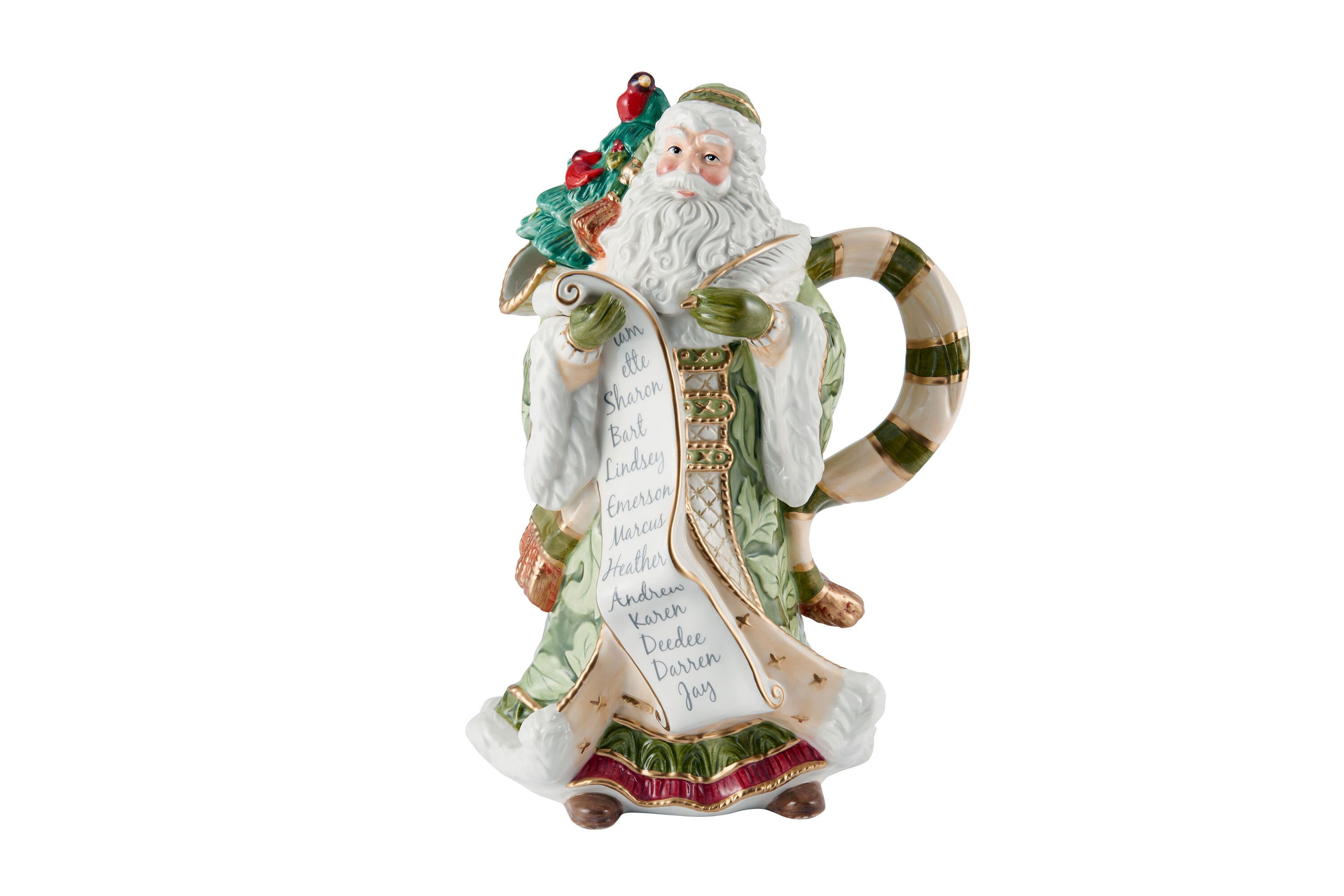 Holiday Home Green Santa Pitcher