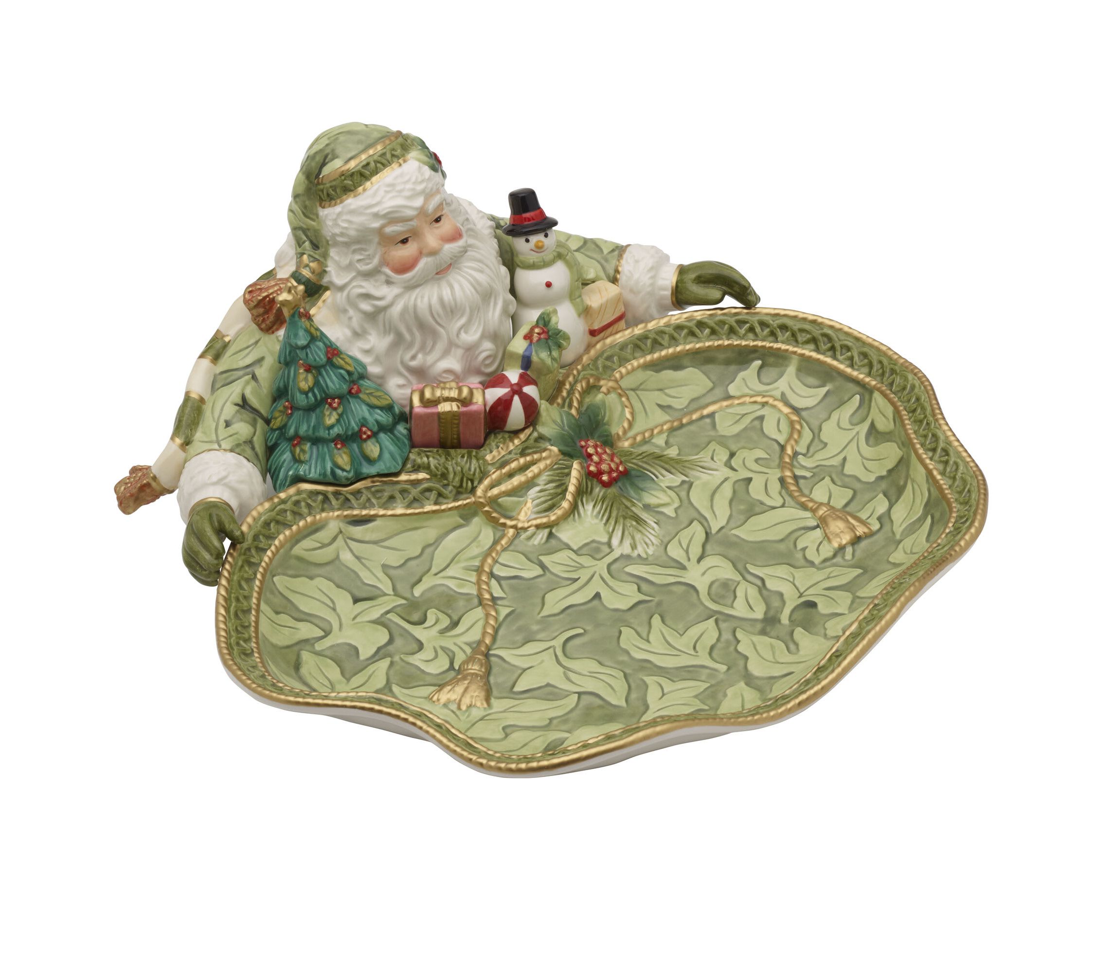 Holiday Home Green Santa Server
