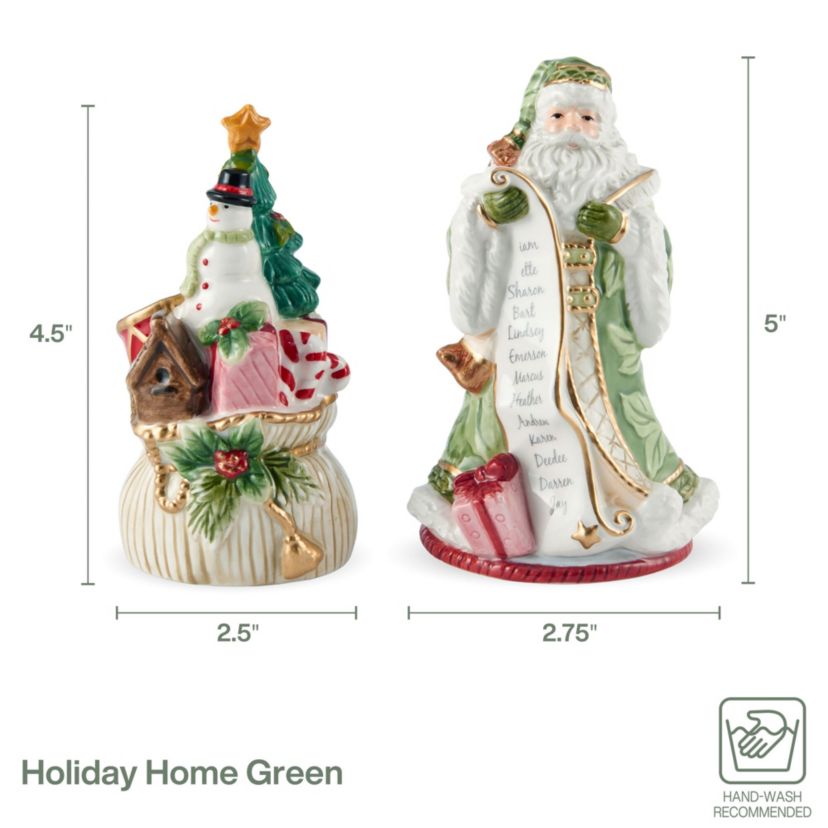 Holiday Home Green Salt and Pepper Set