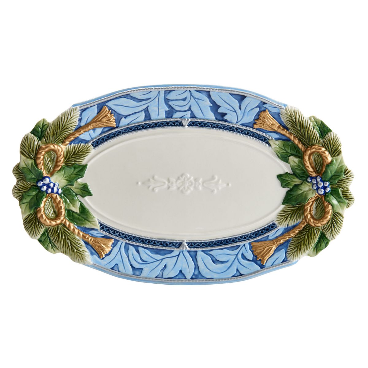 Holiday Home Blue Large Platter
