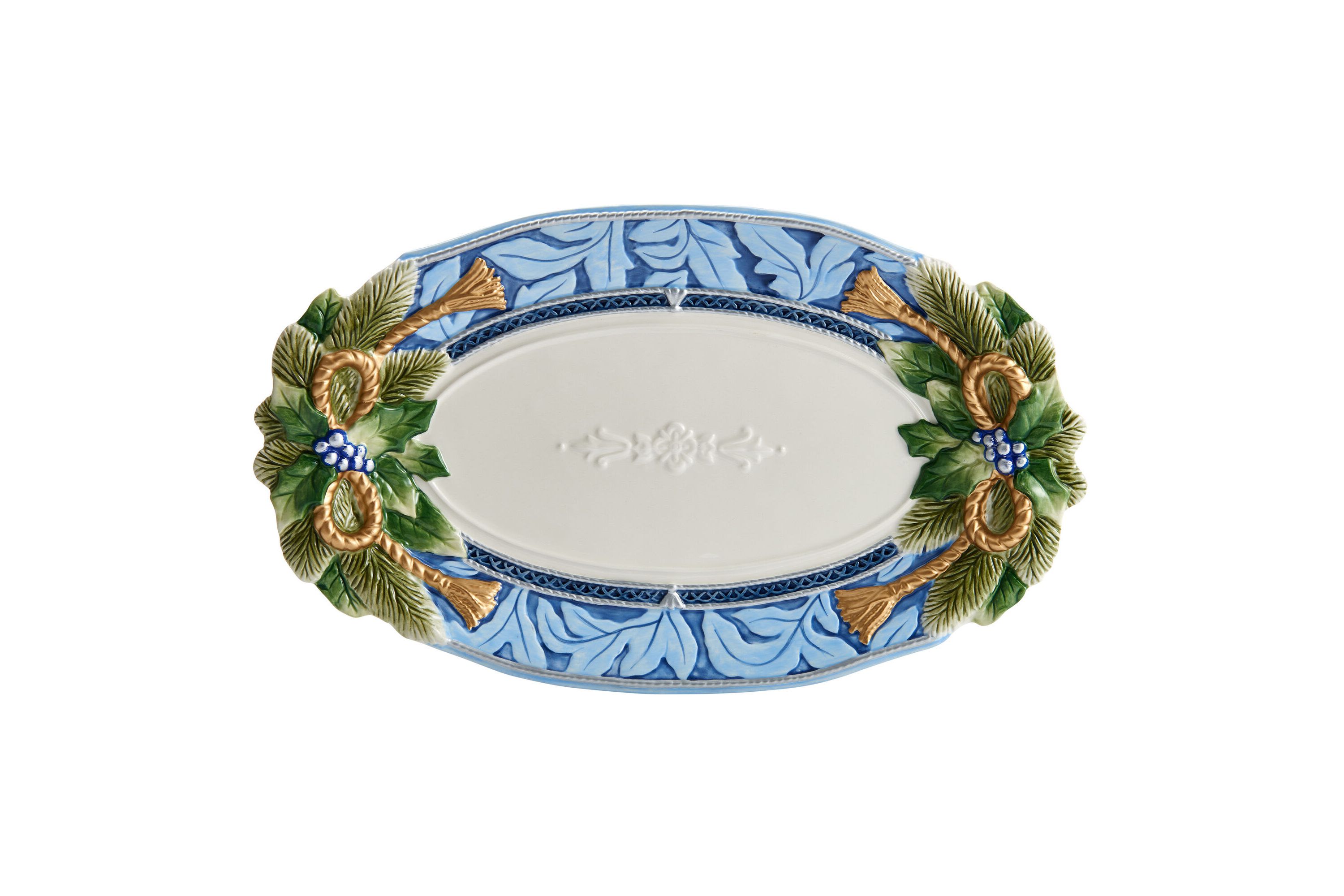 Holiday Home Blue Large Platter