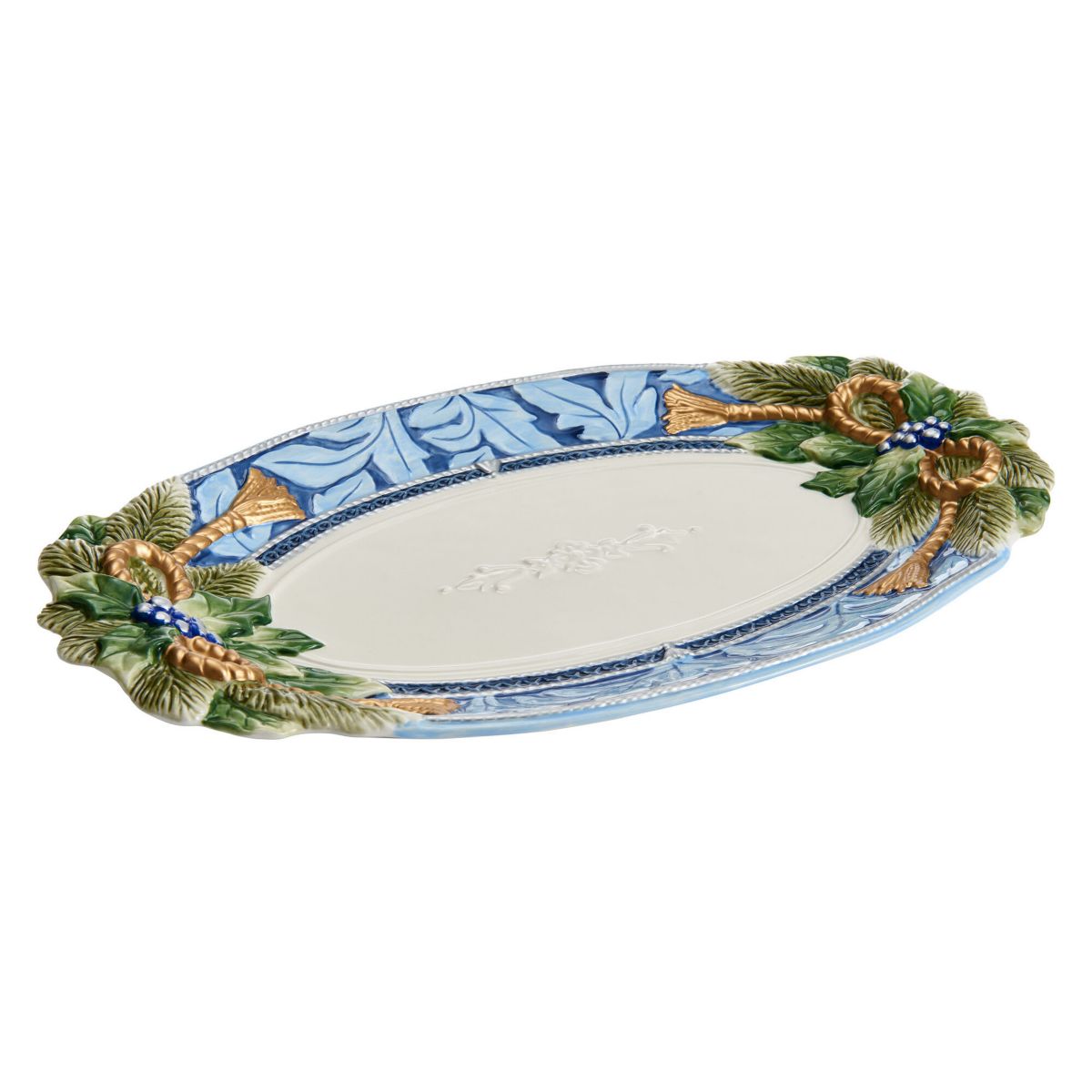 Holiday Home Blue Large Platter