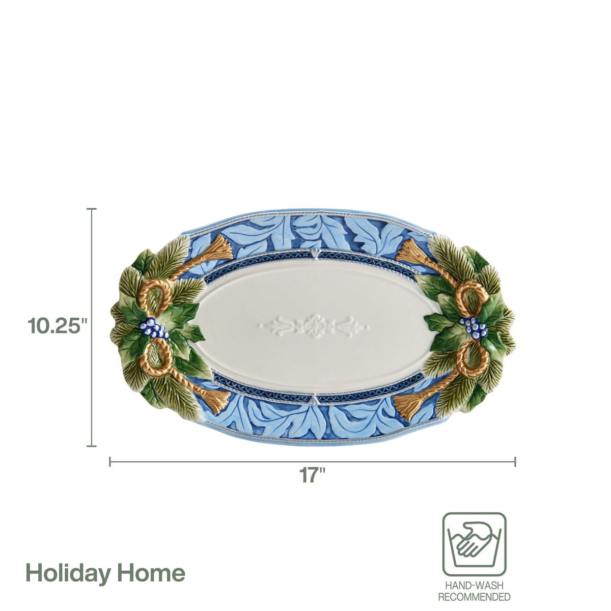 Holiday Home Blue Large Platter