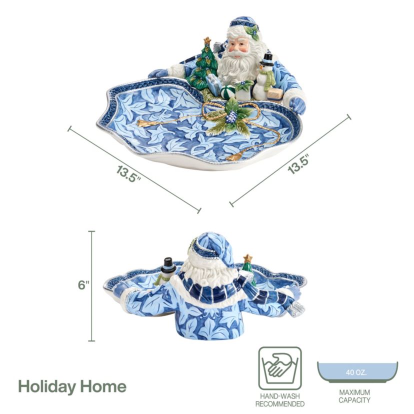 Holiday Home Blue Santa Server